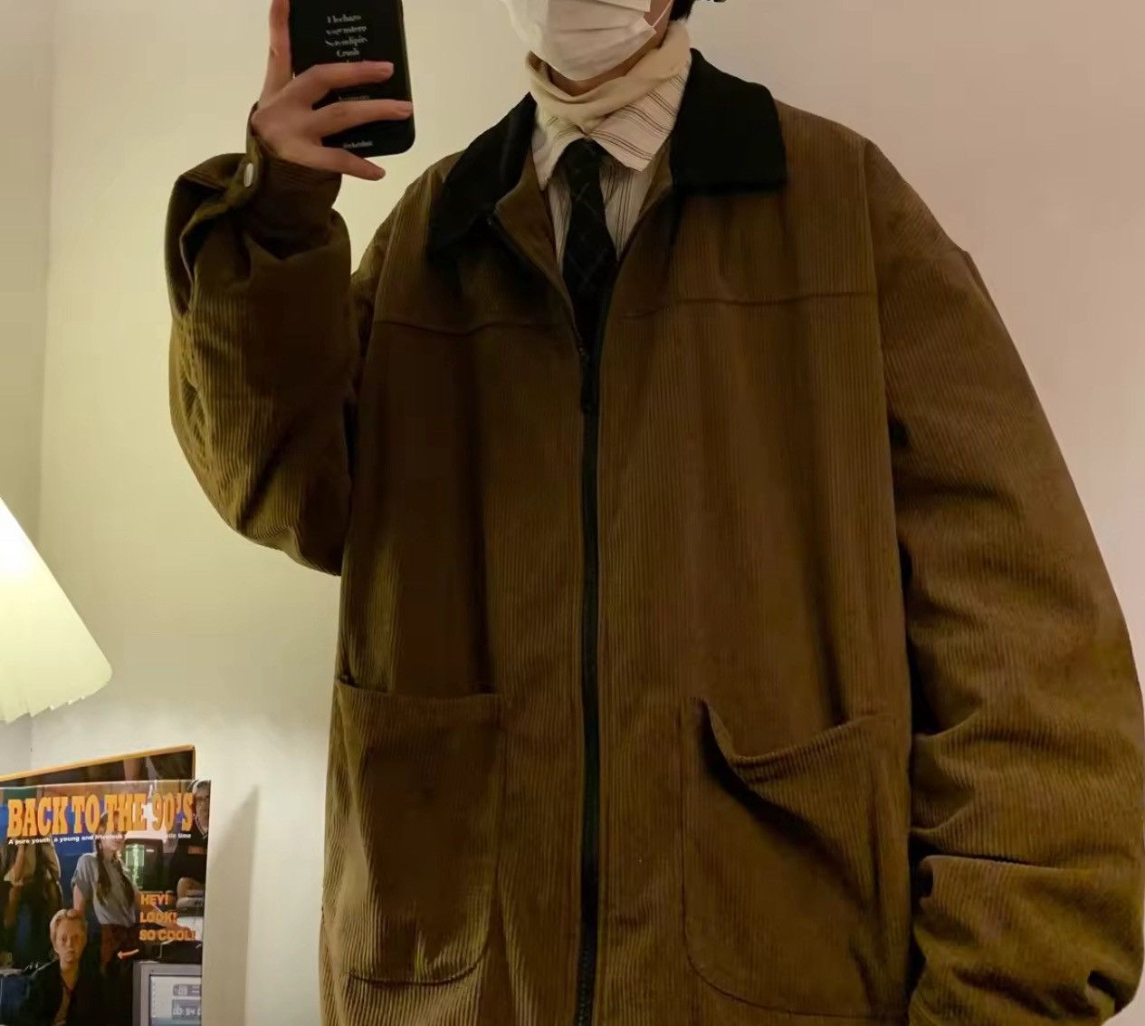 Japanese Brand Corduroy Bomber Jacket Size US L / EU 52-54 / 3 - 3 Thumbnail