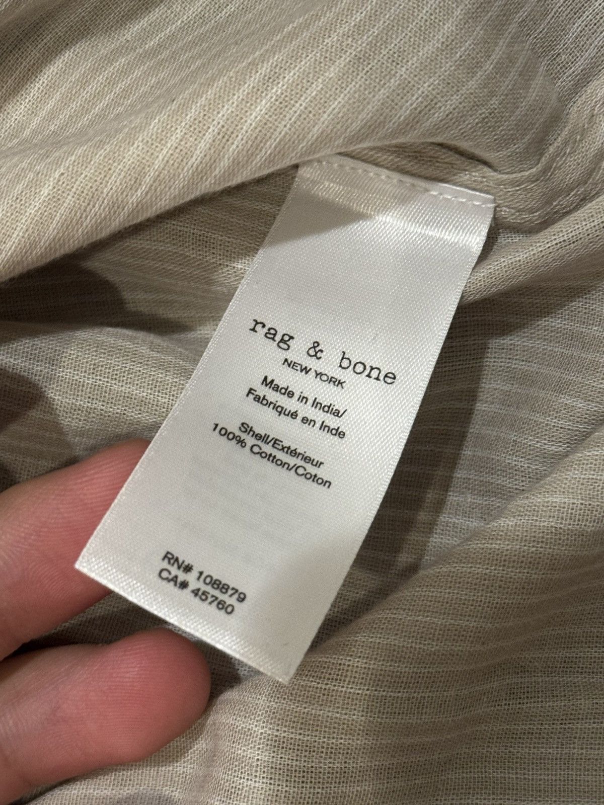 Rag & Bone Rag & Bone Sheer Cotton Shirt NWT Size US M / EU 48-50 / 2 - 6 Thumbnail