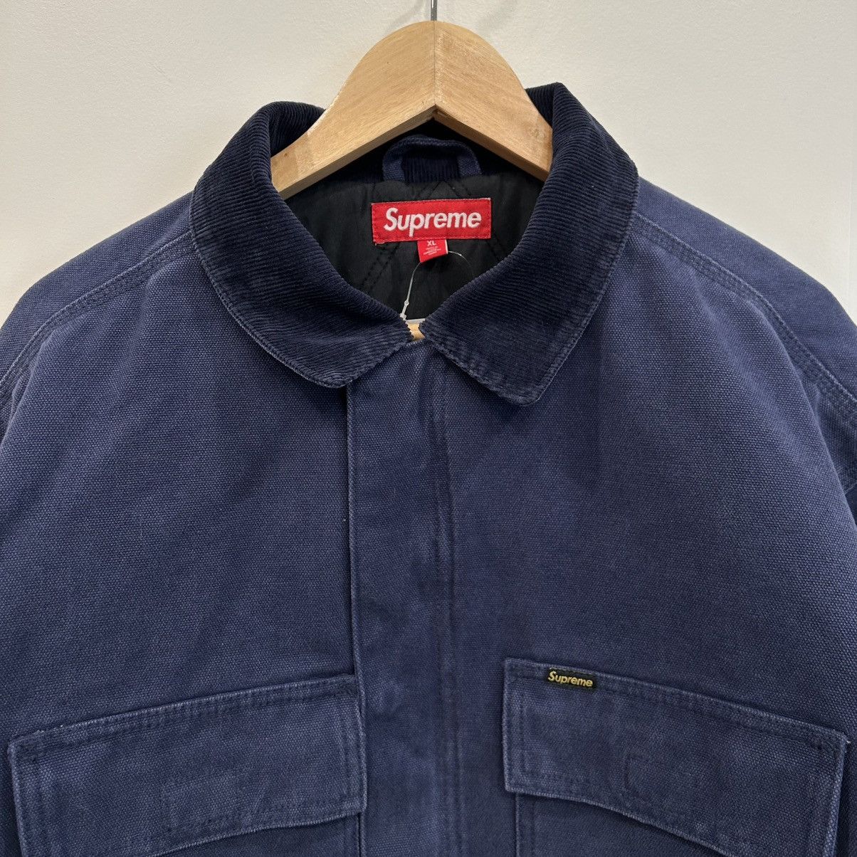 Supreme Supreme SS25 Old English Canvas Work Jacket Size XL Size US XL / EU 56 / 4 - 4 Thumbnail