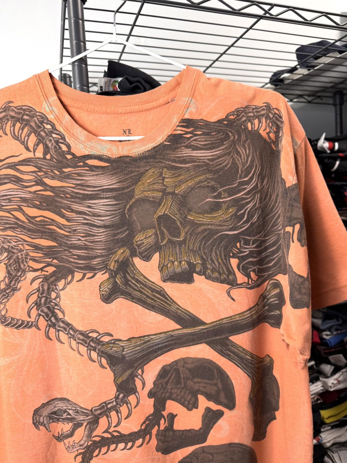 Vintage Vintage Artful Custom Art T Shirt Skull Bones Sceleton Size US L / EU 52-54 / 3 - 4 Thumbnail