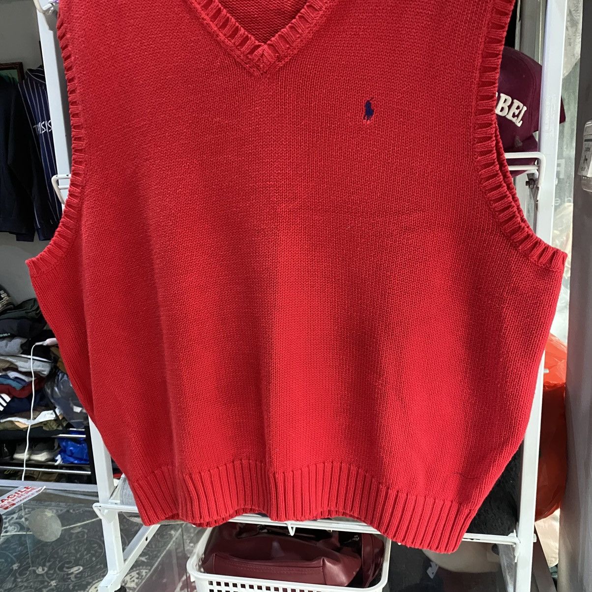 Polo Ralph Lauren Vintage 90s Polo Ralph Lauren Polo Small Pony Knitwear Vest Size US XXL / EU 58 / 5 - 4 Thumbnail