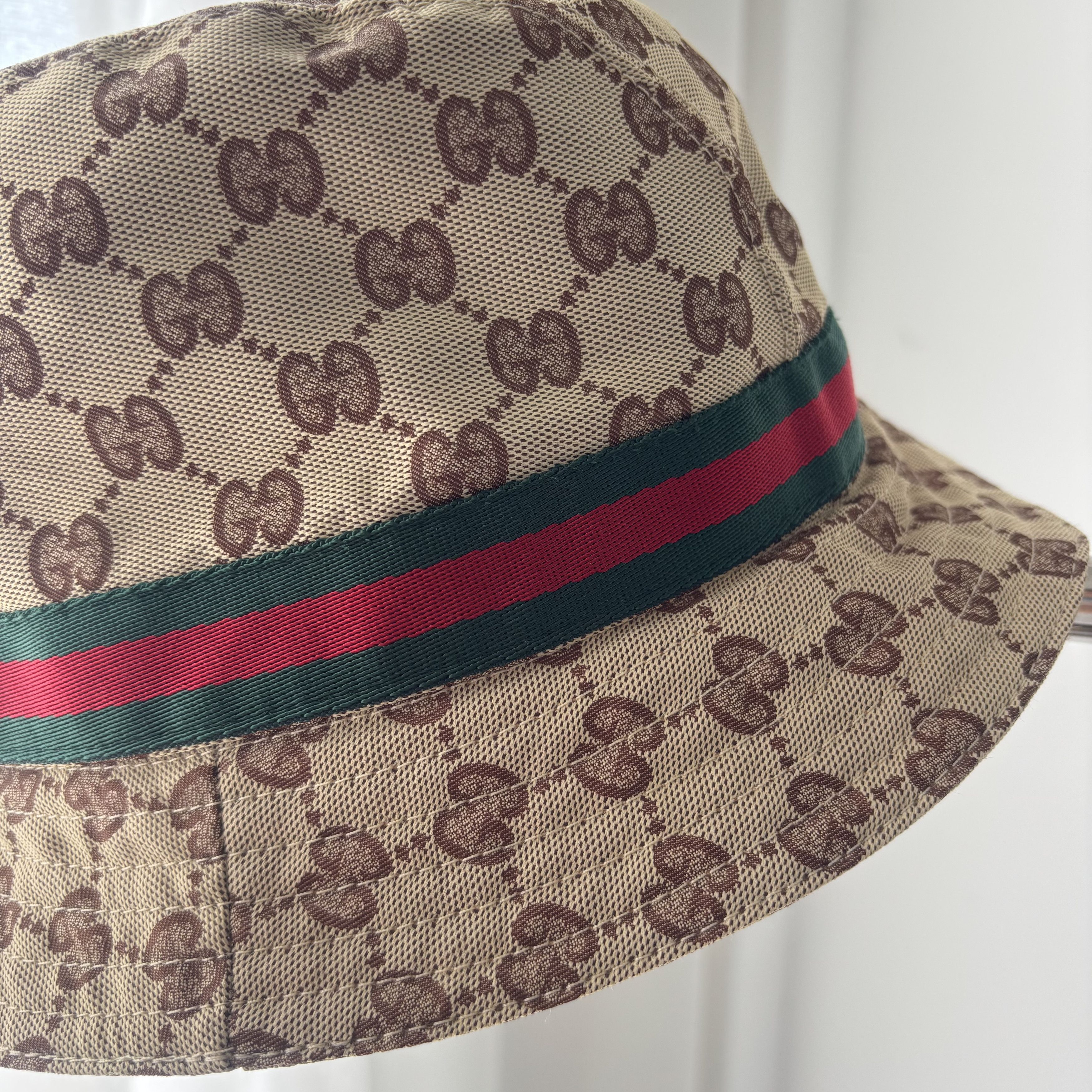 Gucci Gucci Beige GG Monogram Canvas Bucket Hat Size ONE SIZE - 7 Thumbnail