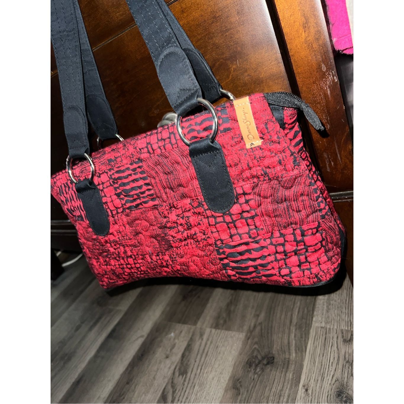 Other Donna Sharp Red And Black Quilted Purse Size ONE SIZE - 2 Thumbnail