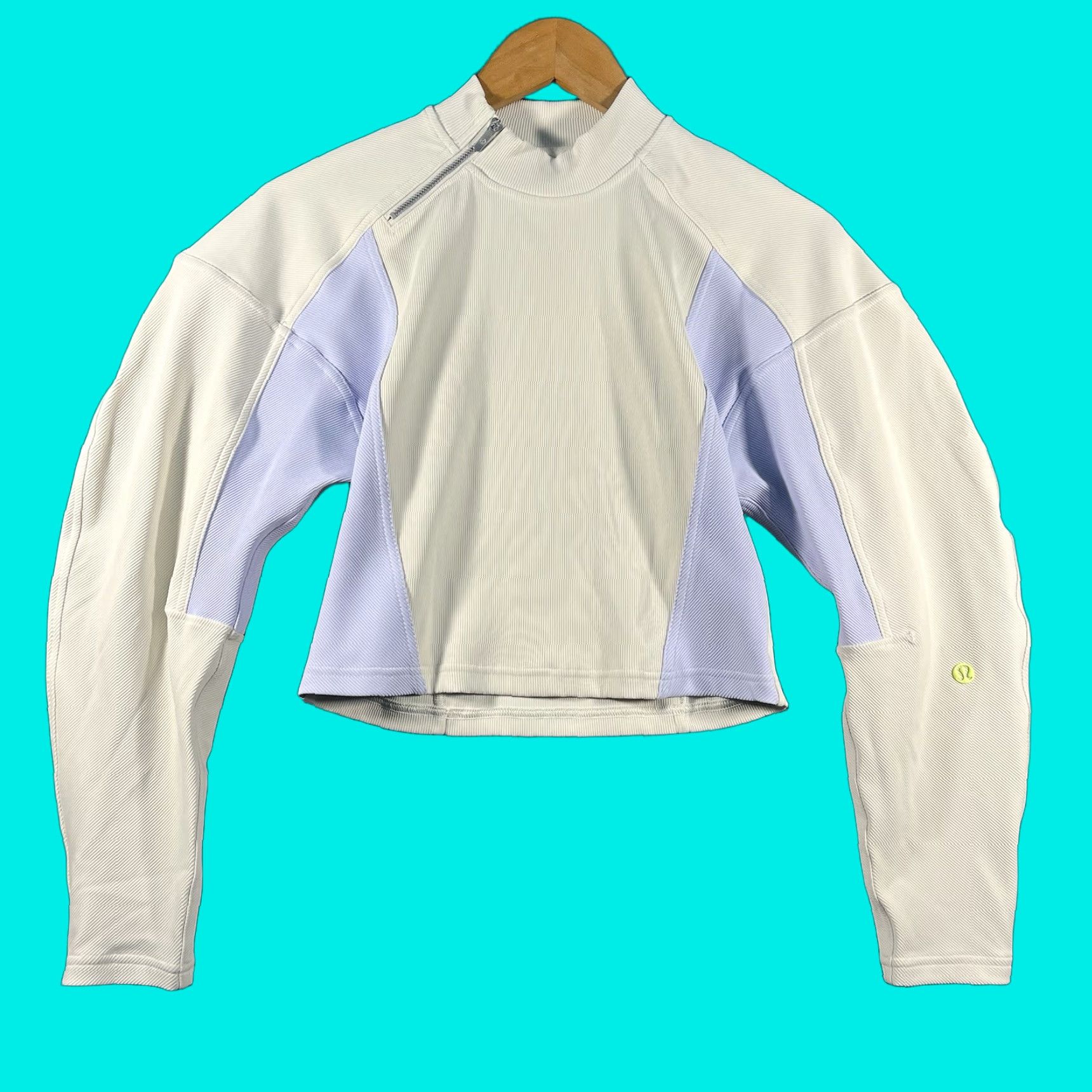 Lululemon Lululemon Ribbed Luxtreme Wide-Sleeve Pullover White Women XS Sweater Casual Size XS / US 0-2 / IT 36-38 - 1 Thumbnail