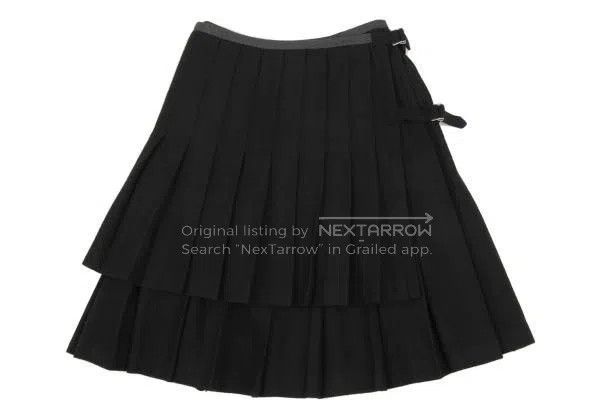 Comme des Garcons Comme Des Garcons size M Black Vintage Pleated Design Half Size 23" - 2 Thumbnail