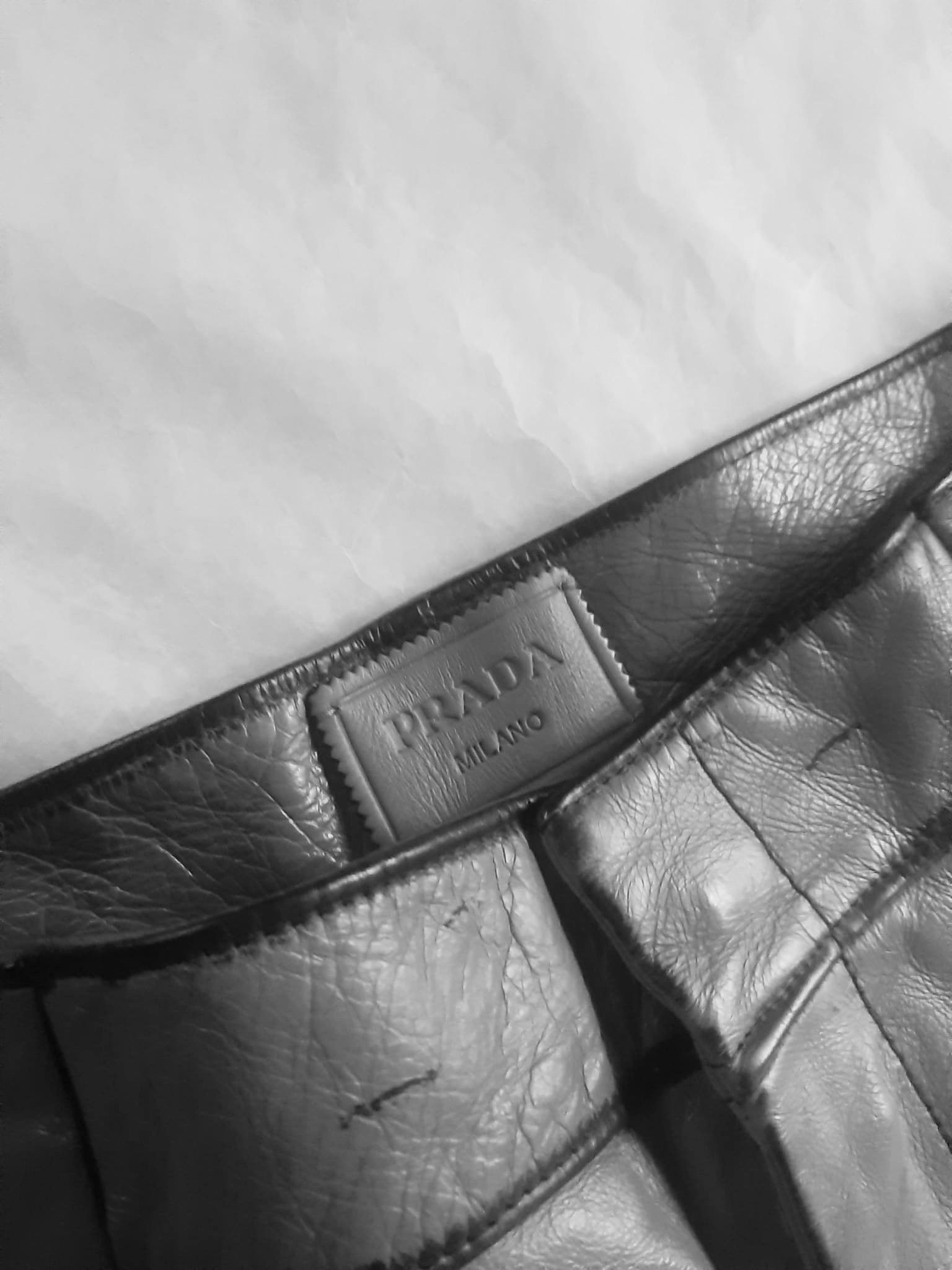 Prada Prada FW 2018 Calfskin Leather Wide Pants Size US 30 / EU 46 - 5 Thumbnail