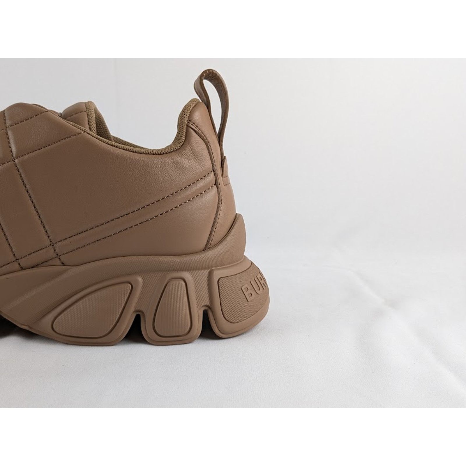 Burberry o1rshd1 Low Top Sneaker on Rubber Sole in Dark Biscuit Size US 12.5 / EU 45-46 - 2 Thumbnail