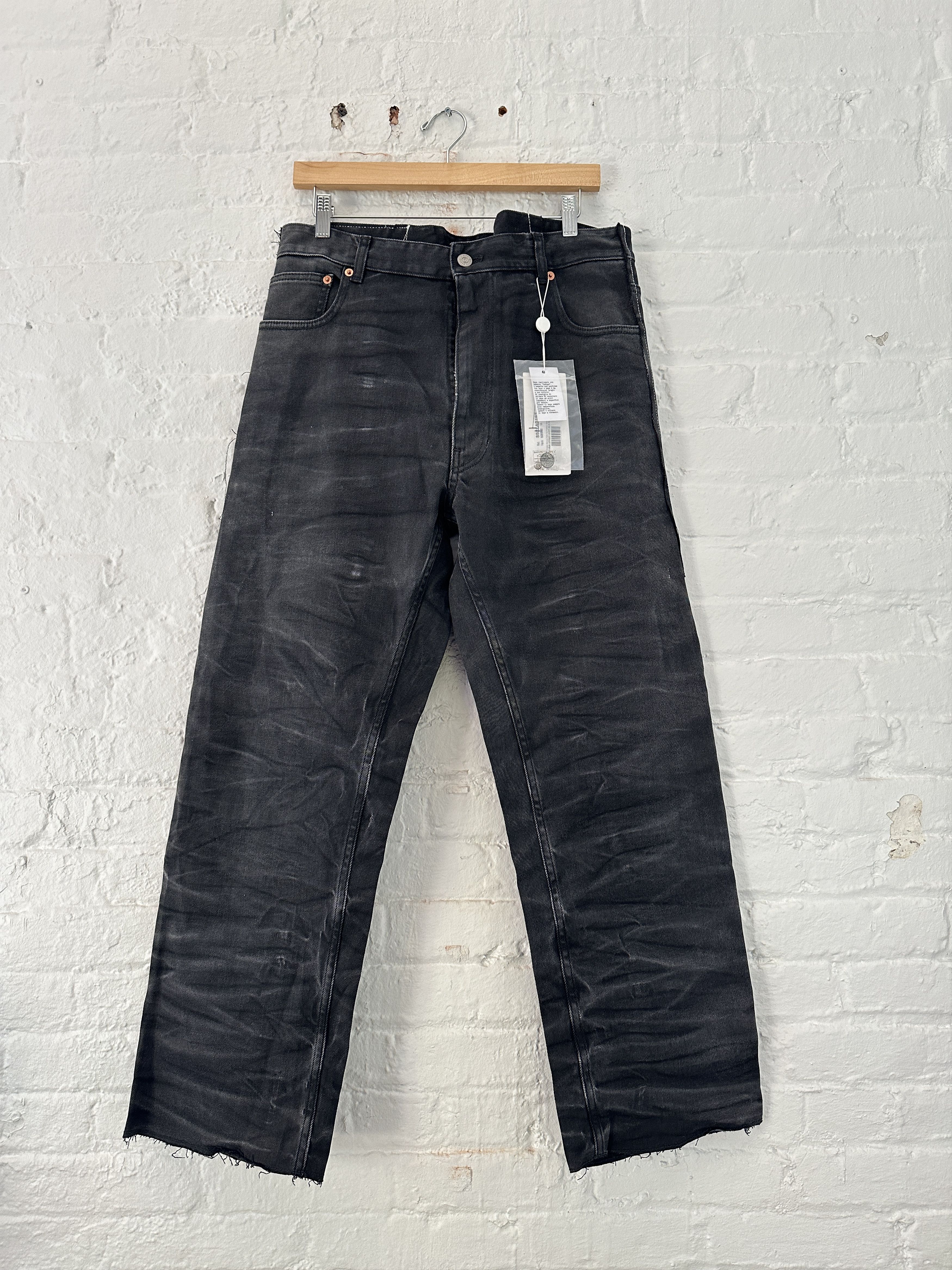 MAISON MARGIELA MM6 CREASE WIDE LEG JEANS