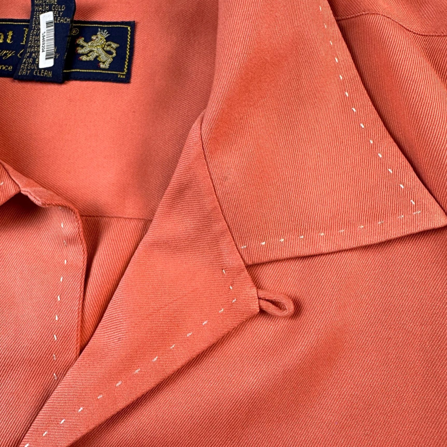 Nat Nast Nat Nast Shirt Mens Medium Orange Silk Camp Casual Bowling Size US M / EU 48-50 / 2 - 6 Thumbnail