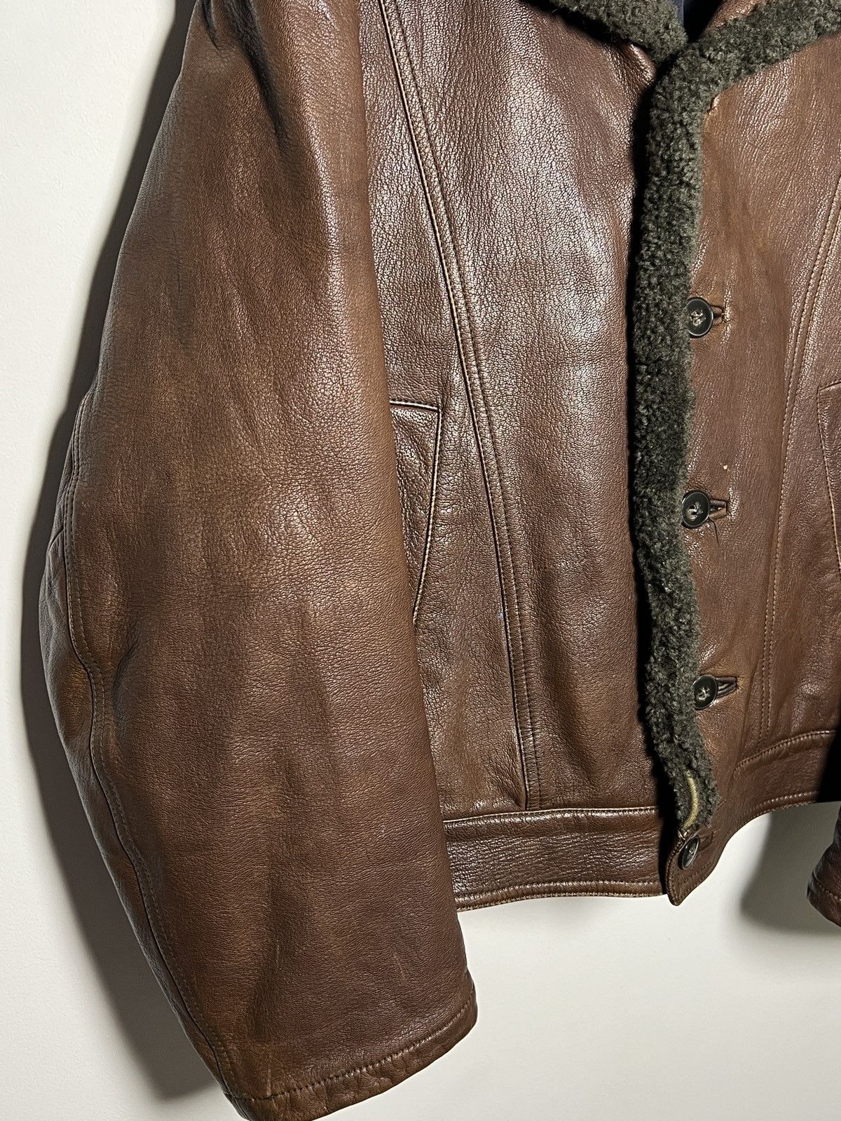 Giorgio Armani Giorgio Armani runway shearling aviator jacket archive Size US M / EU 48-50 / 2 - 7 Thumbnail