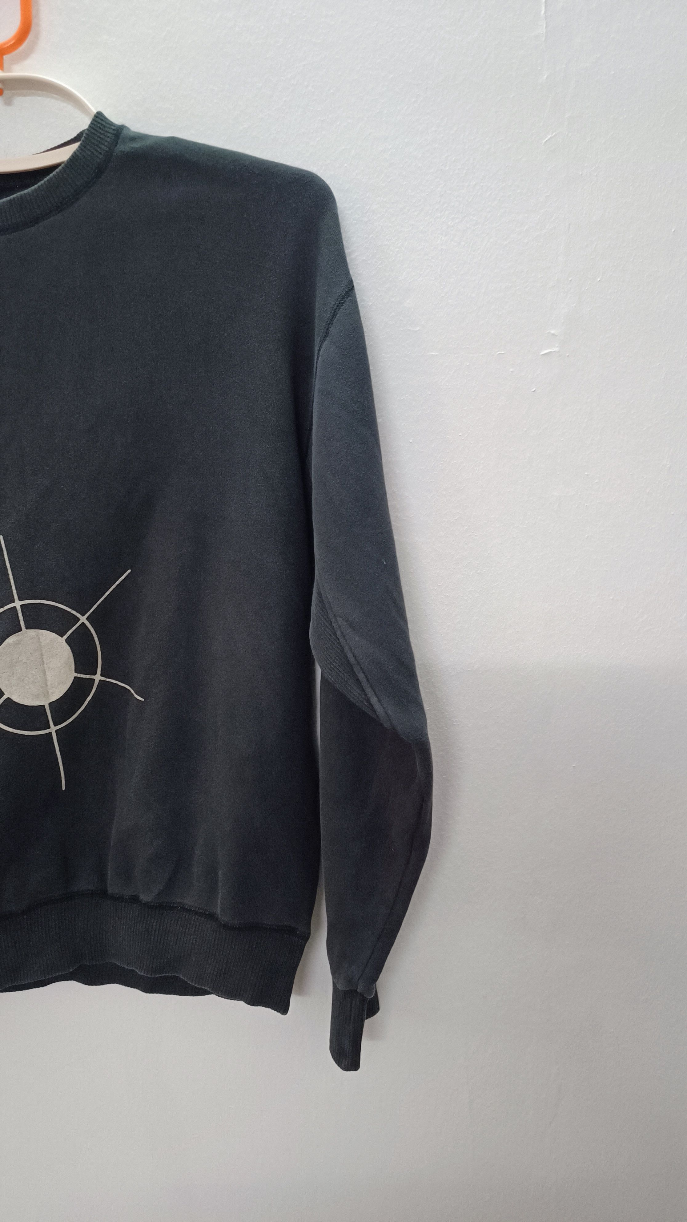 Japanese Brand × Vintage Vintage Look Black Sweatshirts Size M / US 6-8 / IT 42-44 - 4 Thumbnail