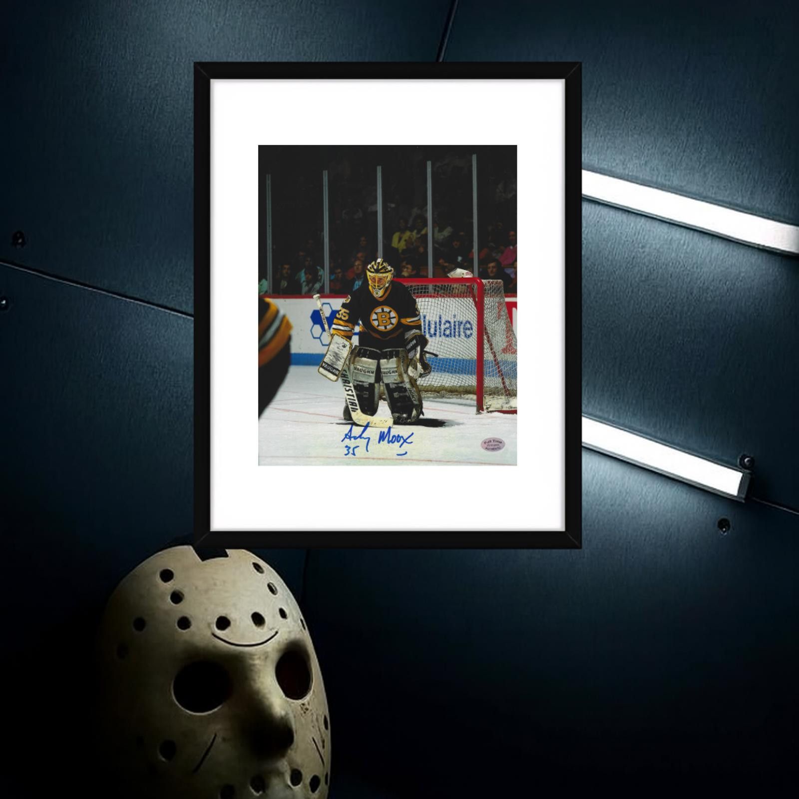 Other Andy Moog Autographed 8x10 Photo With COA W/Frame Size ONE SIZE - 1 Thumbnail
