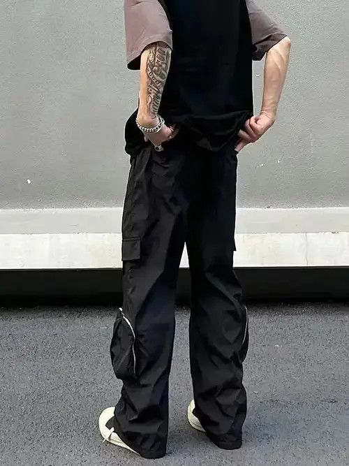 Jean punk flared cargo pants Size US 34 / EU 50 - 2 Thumbnail