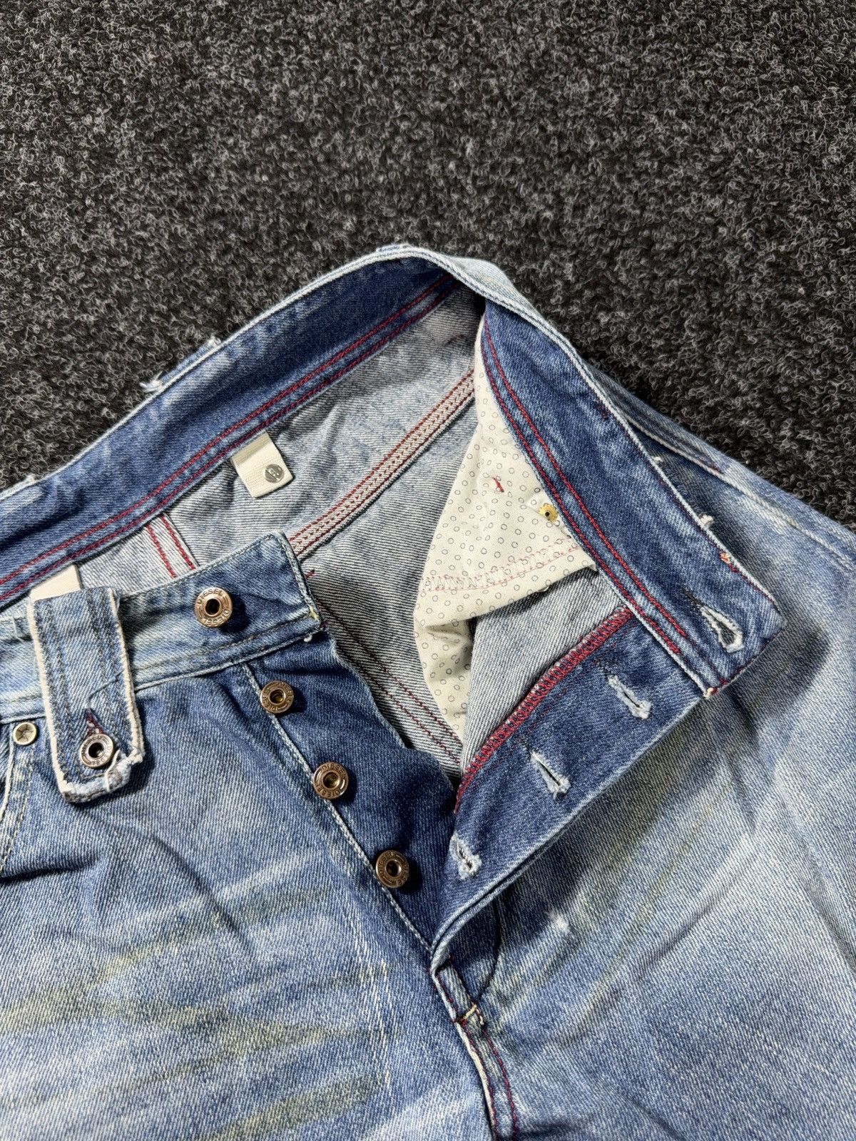 Diesel 00s Diesel Vntg Dirty Distressed Opium Punk Rock Y2K Jeans Size US 28 / EU 44 - 10 Thumbnail