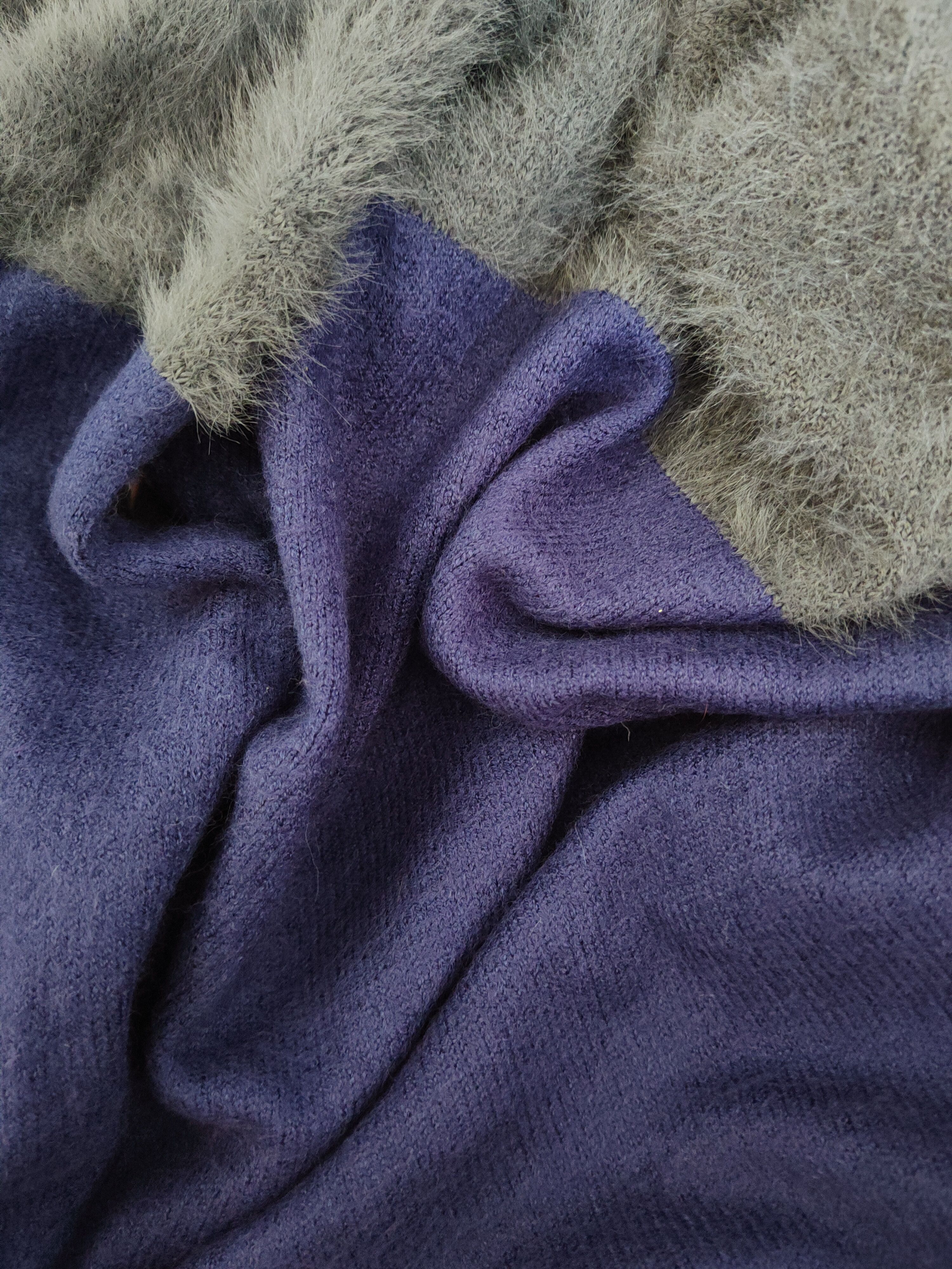 Japanese Brand × Melrose × Vintage Melrose Purple Gray Fur Mohair Knitwear Sweatshirts #w123 Size M / US 6-8 / IT 42-44 - 11 Thumbnail
