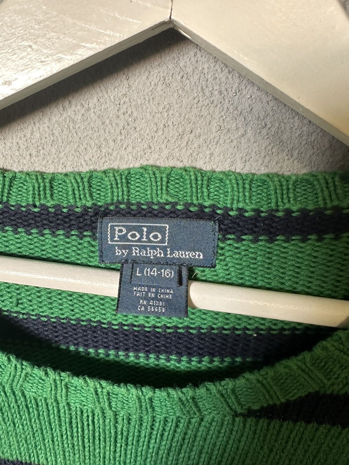Polo Ralph Lauren × Ralph Lauren × Vintage Vintage 90s luxury Striped Rhalp Lauren Sweater Size US S / EU 44-46 / 1 - 5 Thumbnail