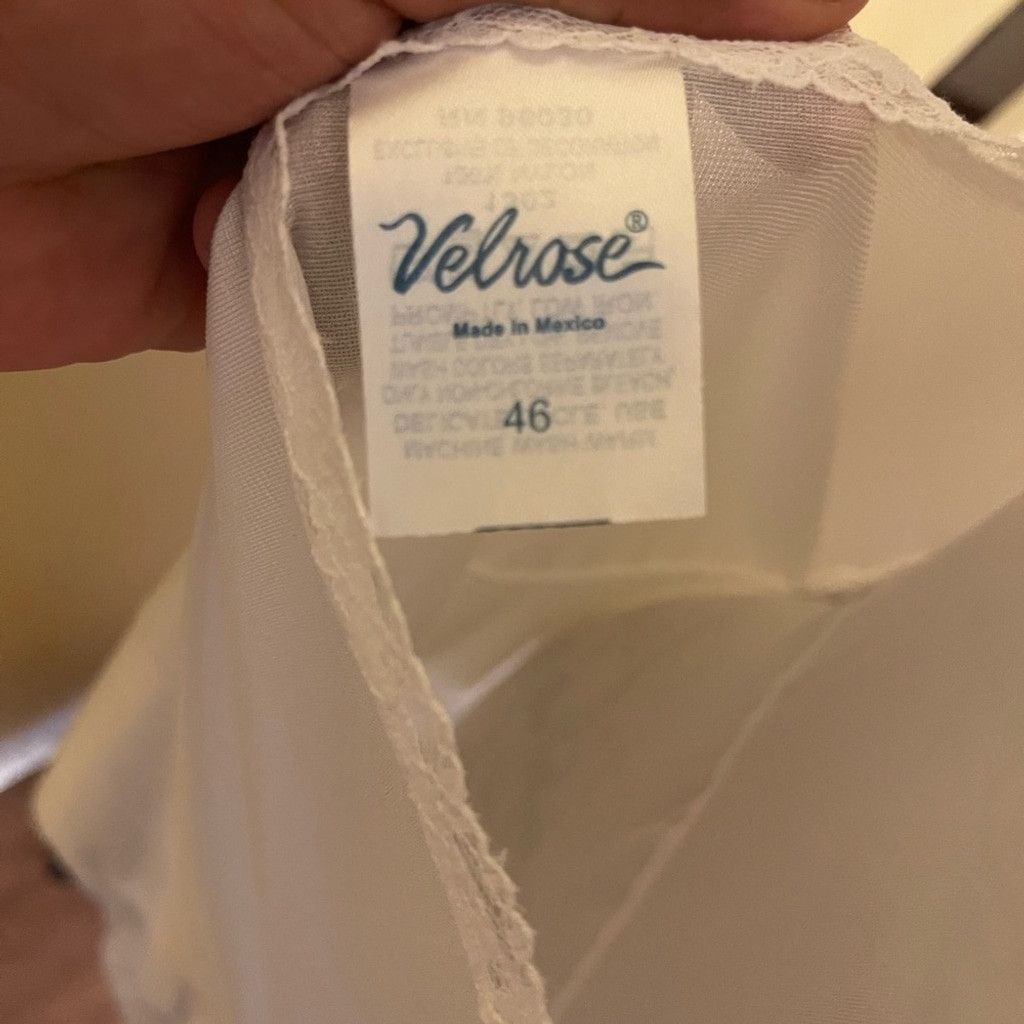 Other Velrose Mexico white lingerie w/ adjustable straps size 46 Size ONE SIZE - 6 Thumbnail