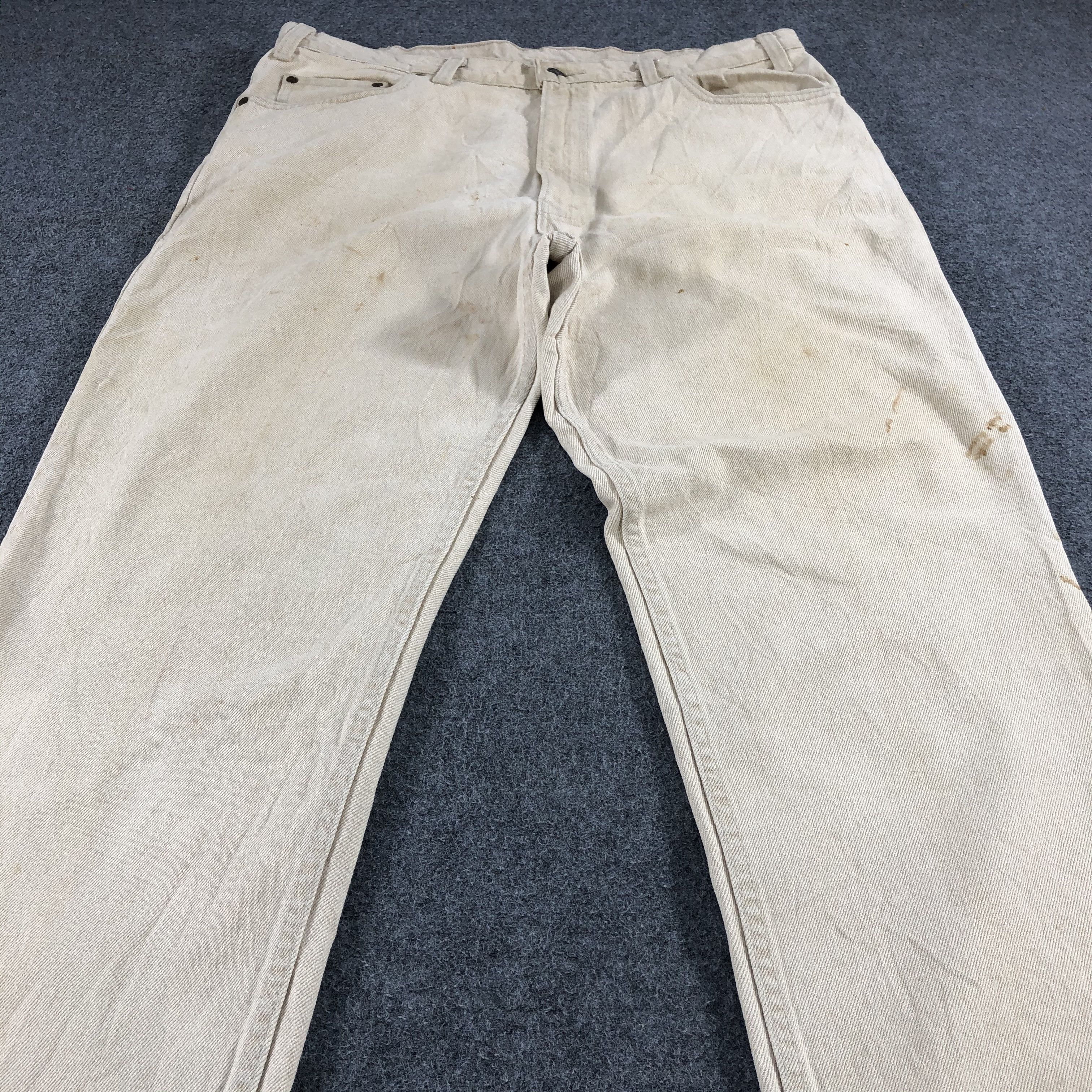 Levi's Vintage 90s Cream Levis 540 Jeans-J1141 Size US 36 / EU 52 - 3 Thumbnail
