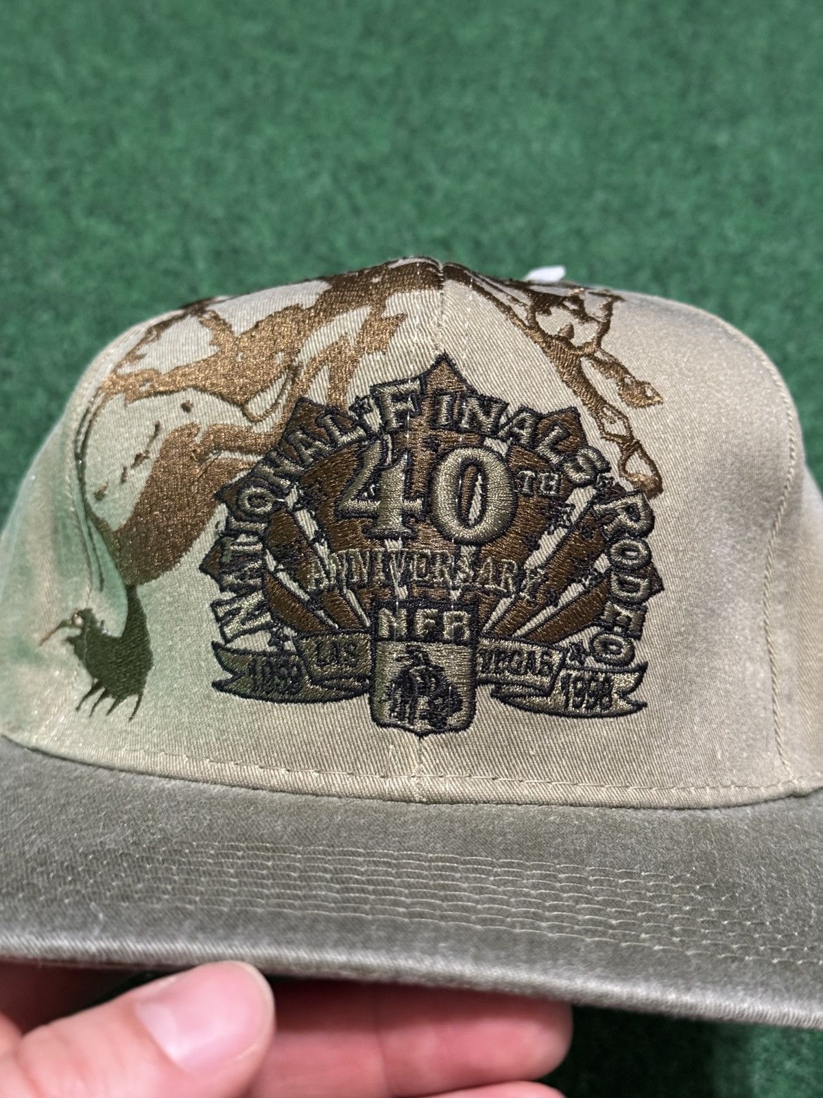 Vintage NFR National Finals Rodeo America NWT 90s Snapback Hat Size ONE SIZE - 2 Thumbnail