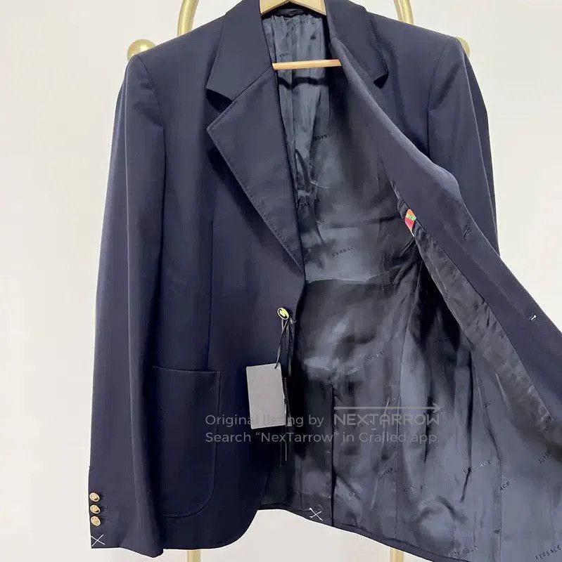 Versace Versace Men's Wool Long Sleeve Jacket . Size US L / EU 52-54 / 3 - 6 Thumbnail