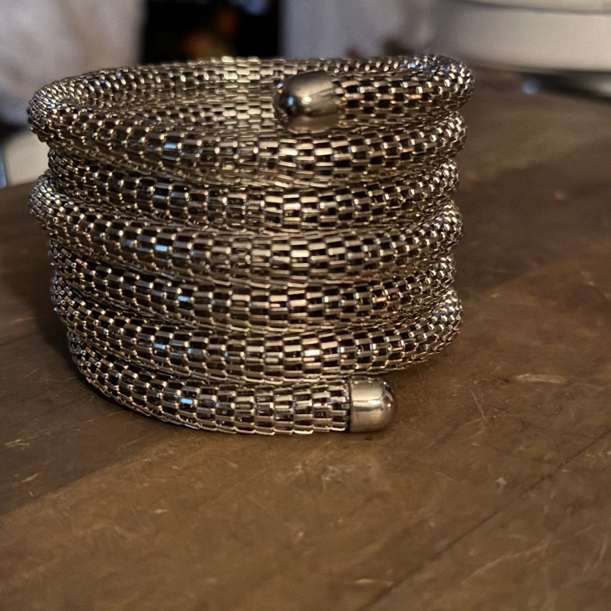 Other Silver tone coiled mesh bracelet Size ONE SIZE - 4 Thumbnail