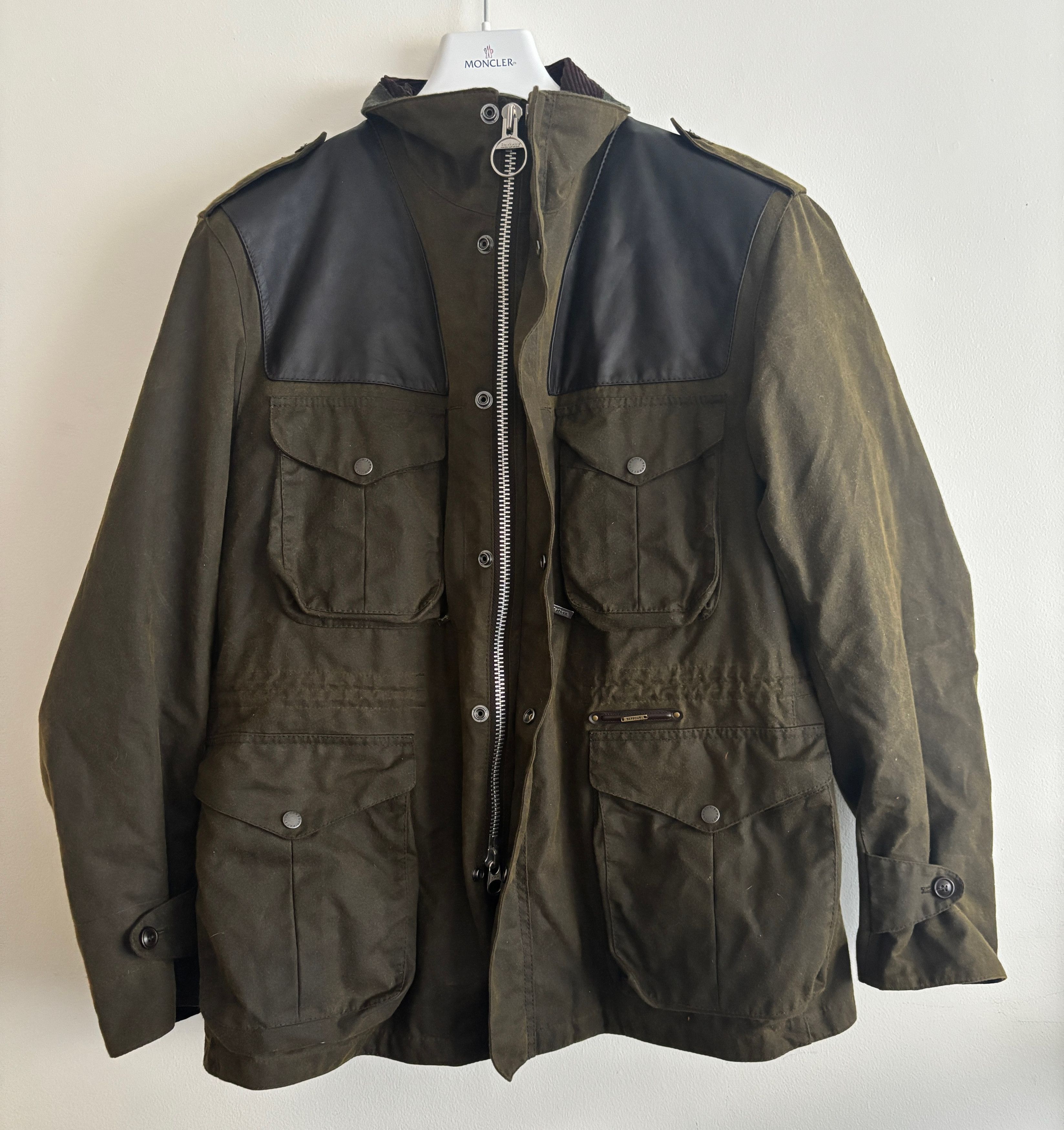 Barbour $1100 Supa Corbridge Waxed Cotton Jacket,Pile Lining L- XL Size US XL / EU 56 / 4 - 2 Thumbnail