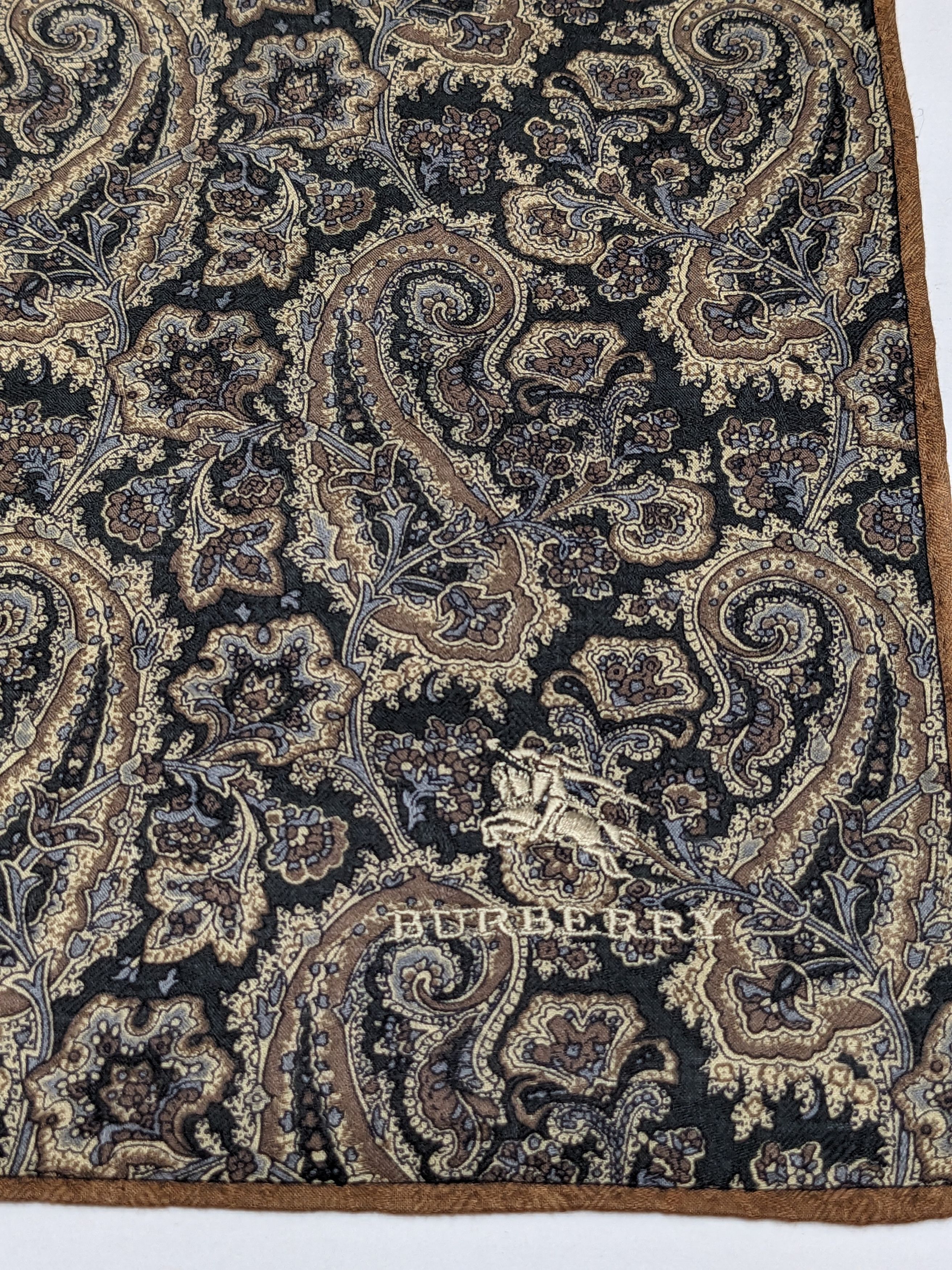 Burberry Prorsum Vintage BURBERRY Silk Paisley Handkerchief Size ONE SIZE - 2 Thumbnail