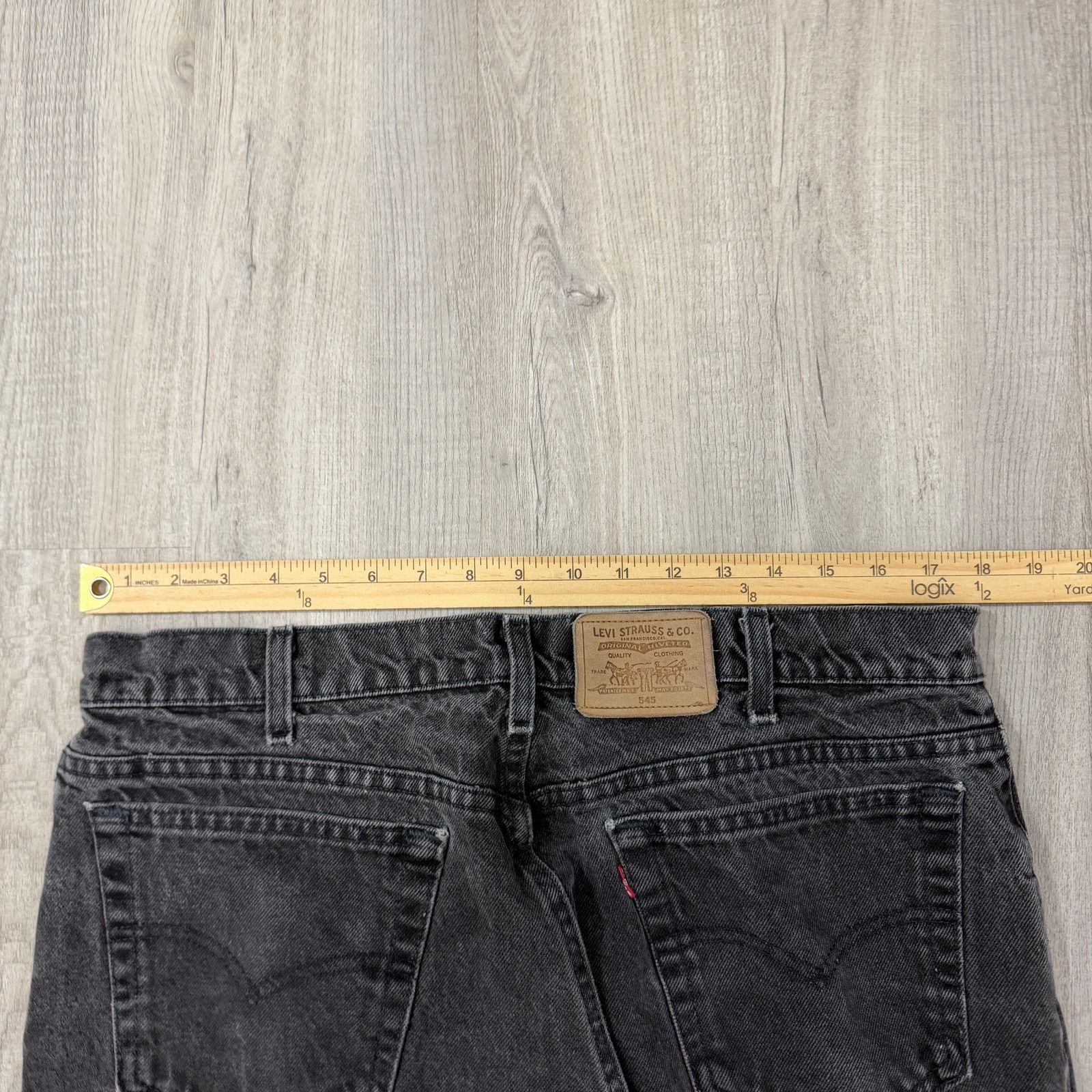 Levi's Vintage Levis 545 Jeans 38x34 Black Loose Fit Baggy Tapered Size US 38 / EU 54 - 8 Thumbnail