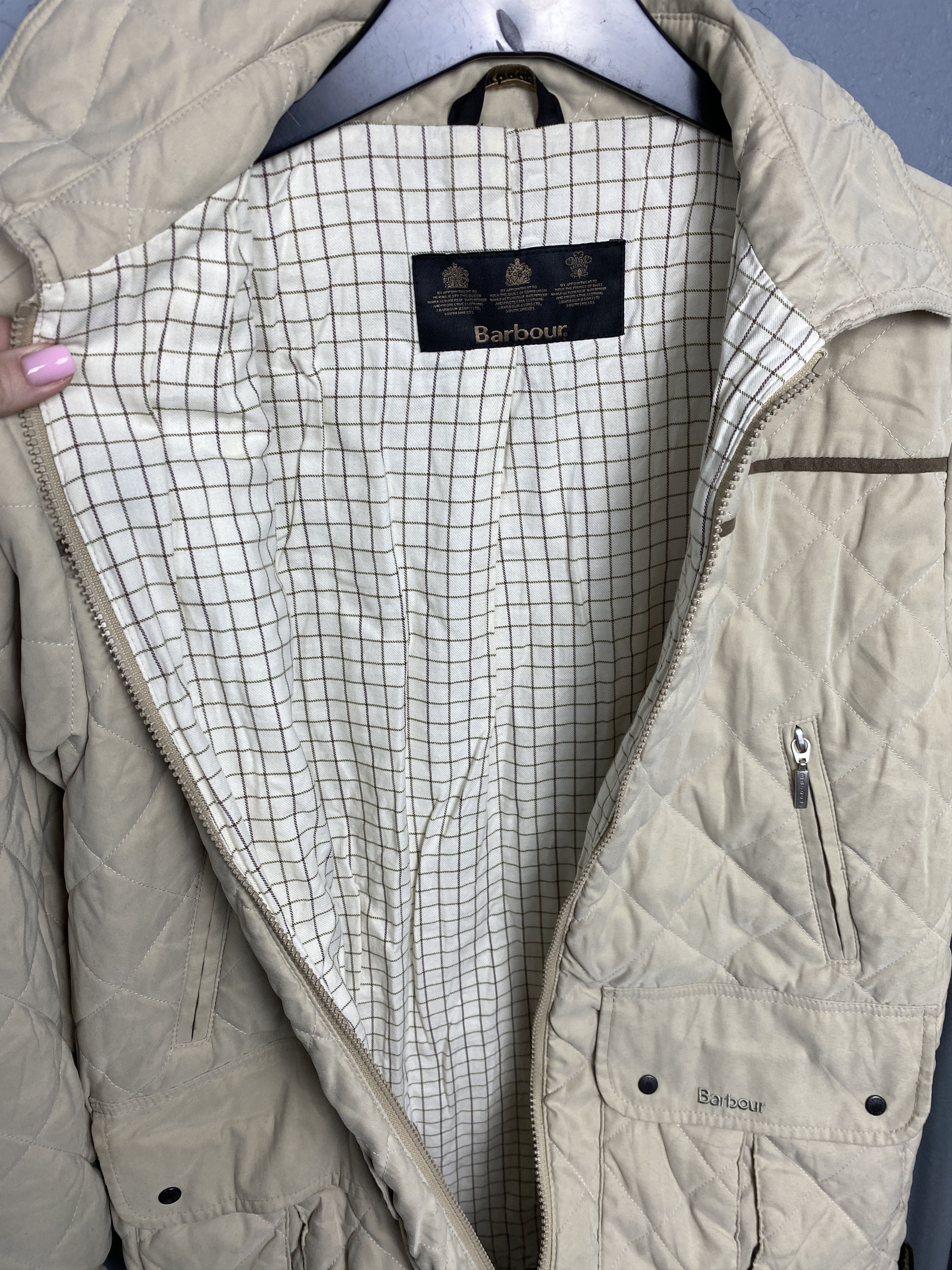 Barbour Barbour Vintage Womens Microfibre Sporting Quilted Jacket Size M / US 6-8 / IT 42-44 - 7 Thumbnail