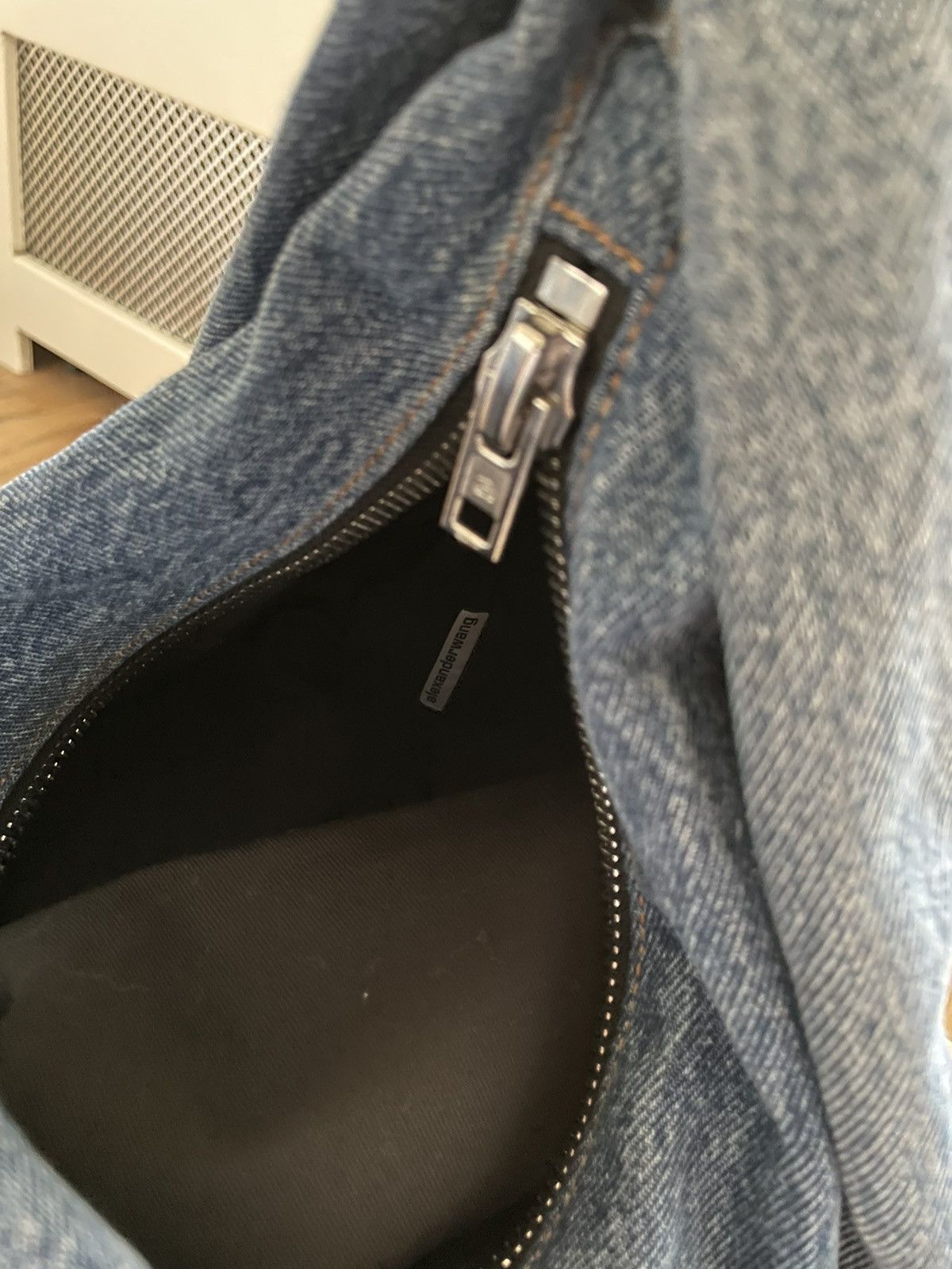Alexander Wang Alexander Wang Zipped Denim Hobo Bag Size ONE SIZE - 8 Thumbnail