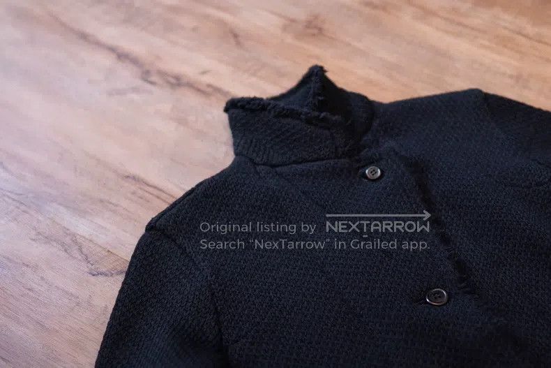 Comme des Garcons Comme Des Garcons Black Wool Textured Dark Craftsman Style Size L / US 10 / IT 46 - 8 Thumbnail