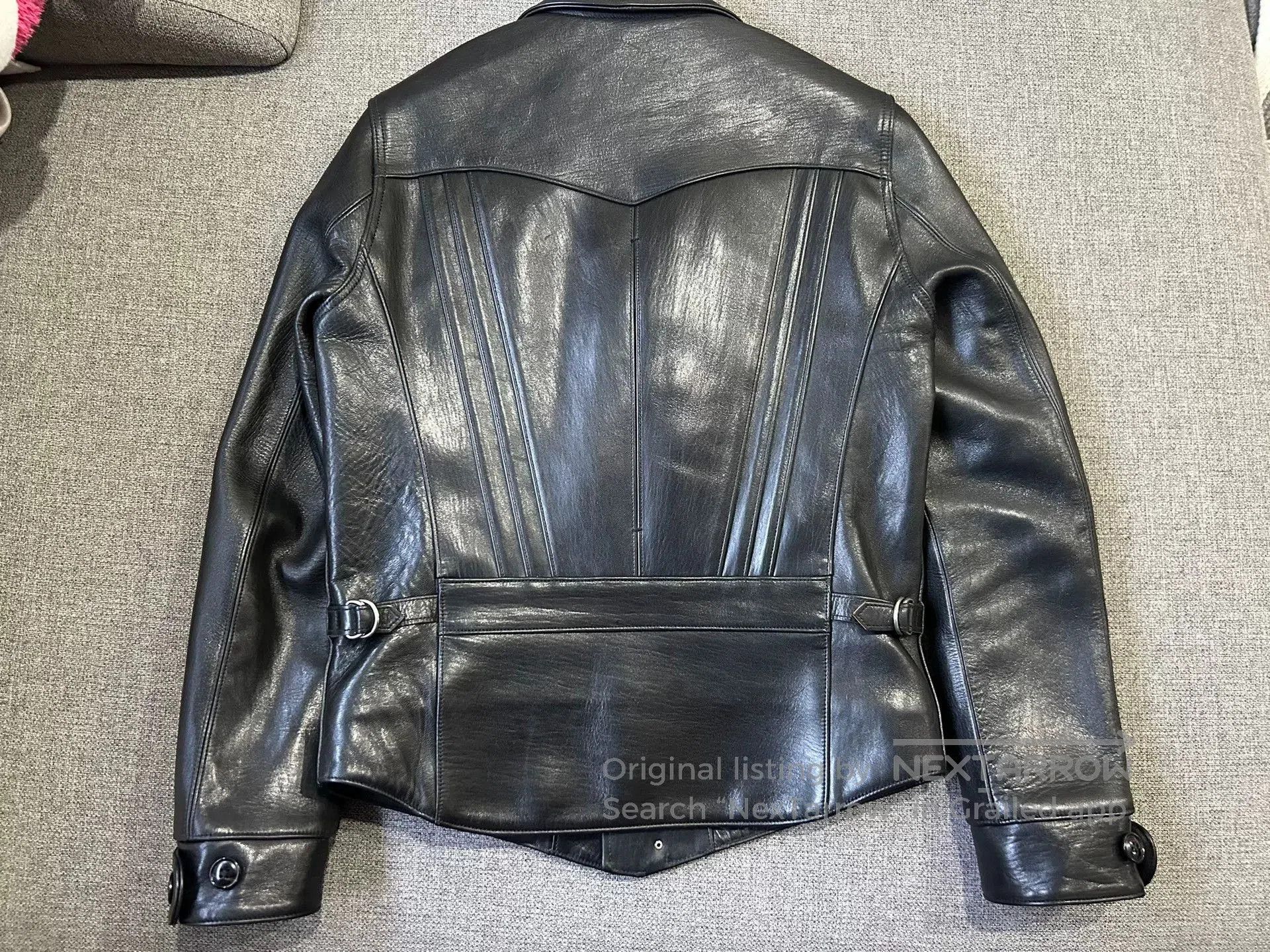 Fine Creek fine creek leather thick motorcycle jacket. Size US M / EU 48-50 / 2 - 2 Thumbnail