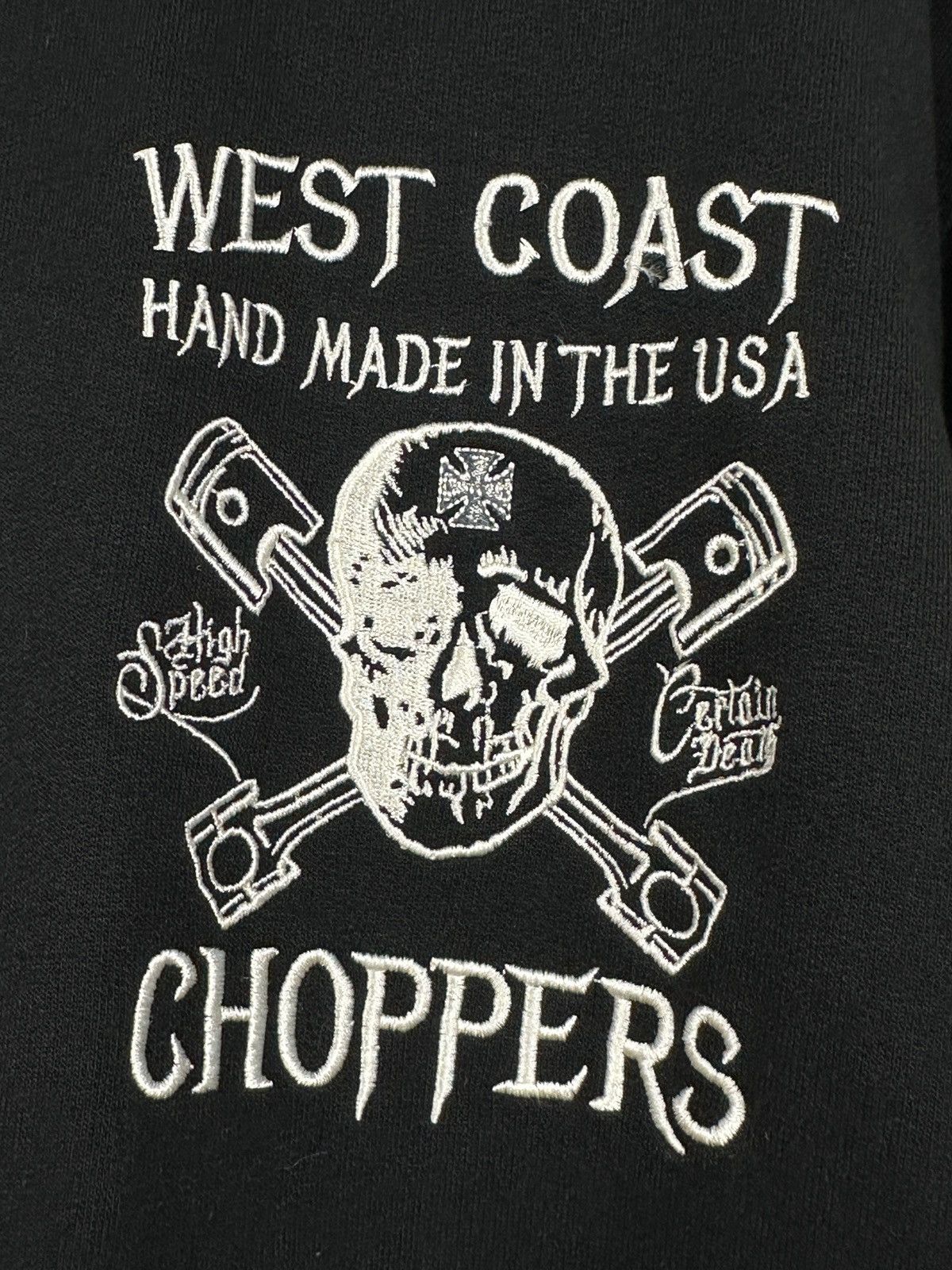 Vintage Vintage West Coast Choppers Hand Made In The USA Hoodie Size US L / EU 52-54 / 3 - 14 Thumbnail
