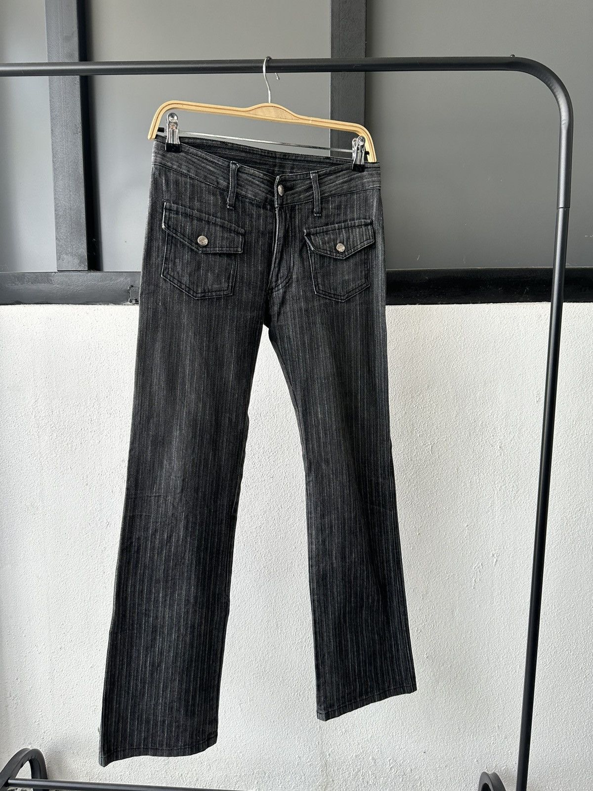 00's Katharine Hamnett 4 pocket Wabash stripe denim
