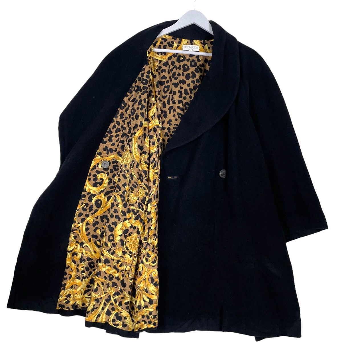 Japanese Brand × Other 💥STELLETTA LEOPARD LUXURY DESIGN BAGGY TRENCH COAT Size M / US 6-8 / IT 42-44 - 1 Thumbnail
