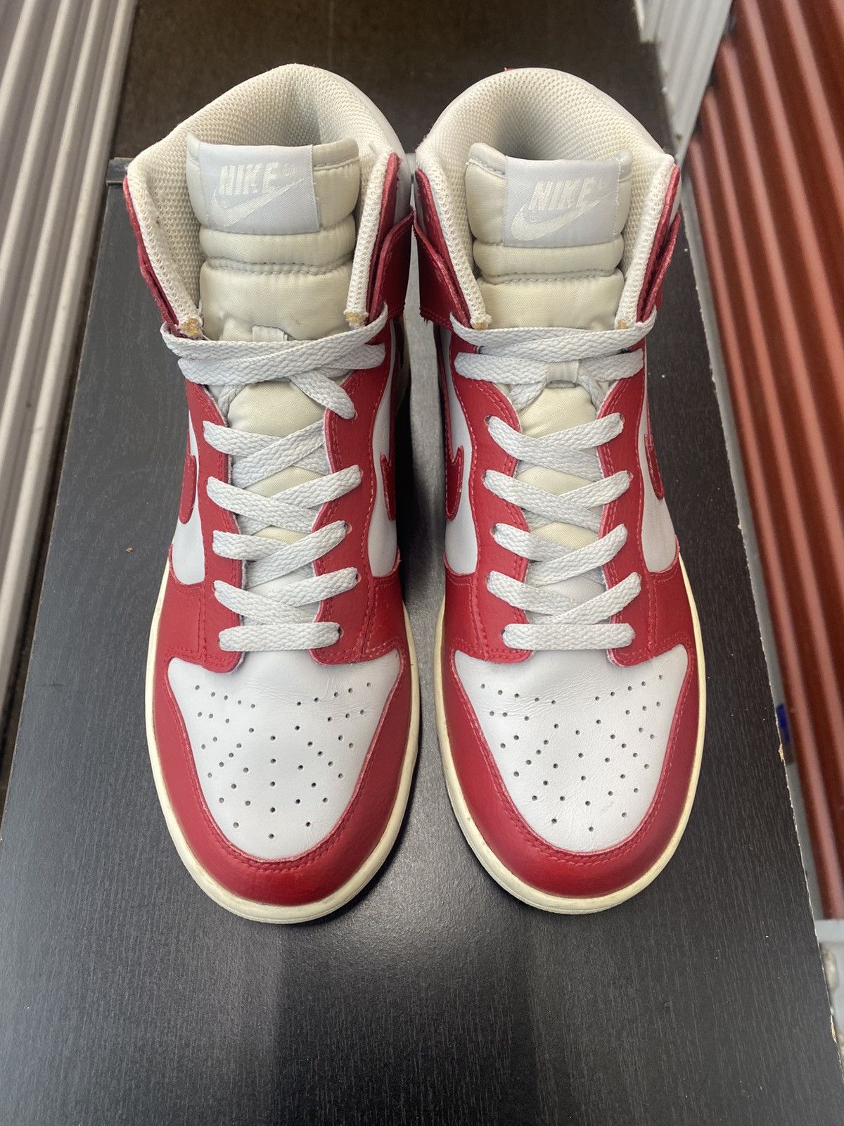 Nike × Vintage Size 9.5 - Nike Dunk High Gym Red Neutral Grey Sail Size US 9.5 / IT 39.5 - 2 Thumbnail