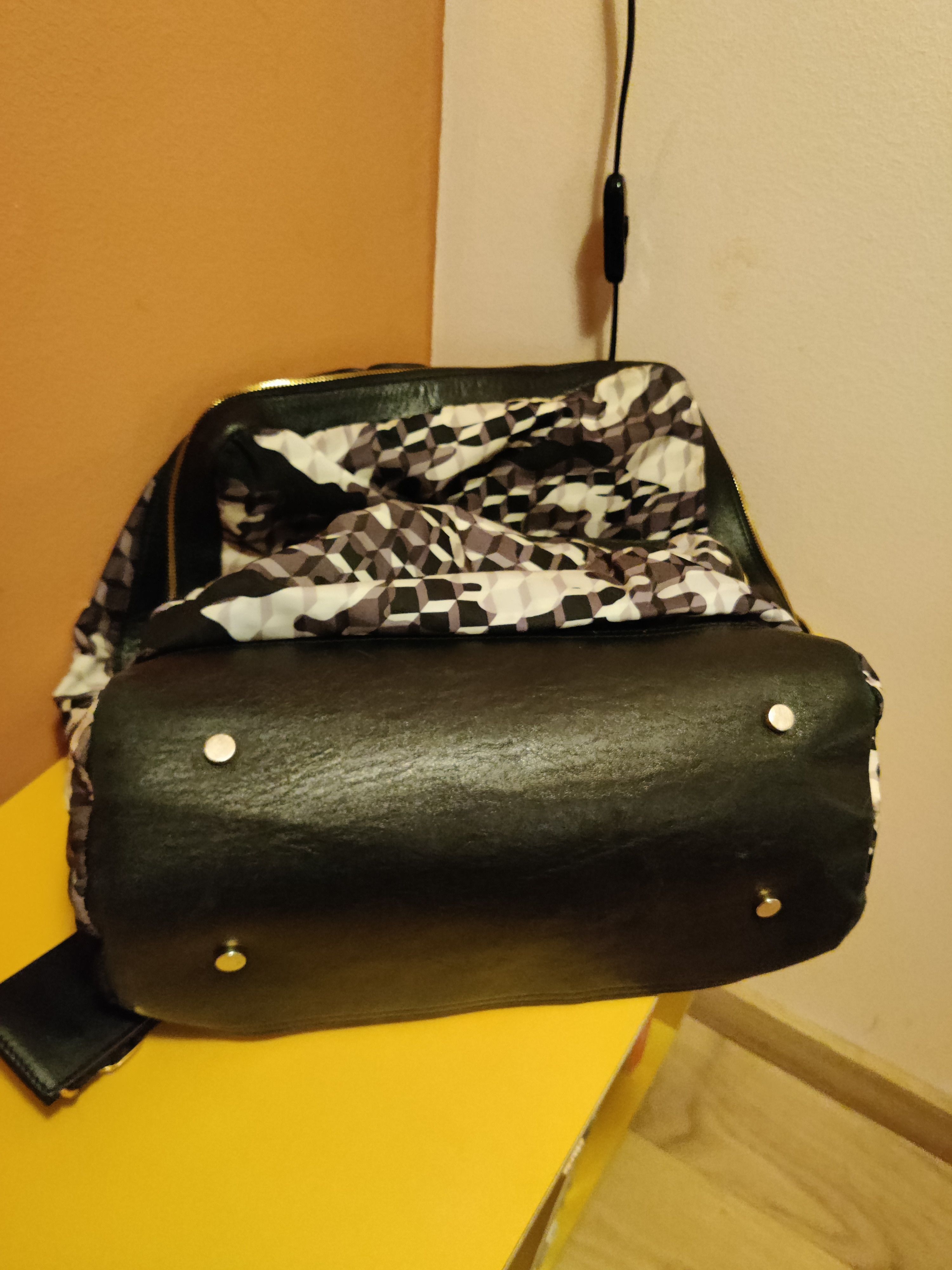 Pierre Hardy Cube print backpack, leather interior Size ONE SIZE - 3 Thumbnail