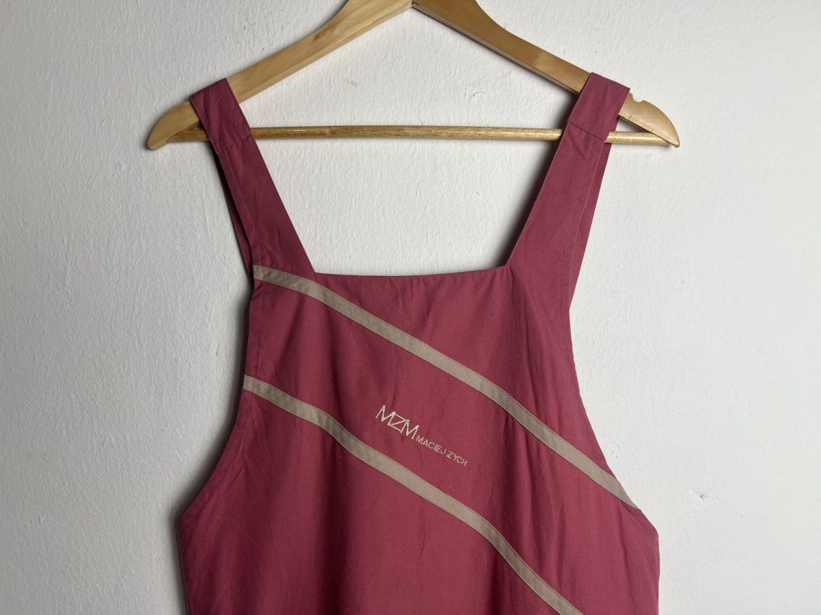 Japanese Brand MZM MACIEJZYCH Japan Pink Bib Apron Size ONE SIZE - 3 Thumbnail