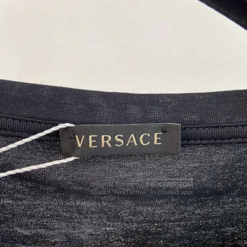 Versace Versace Women's Black Cotton Short Sleeve T-Shirt . Size M / US 6-8 / IT 42-44 - 6 Thumbnail