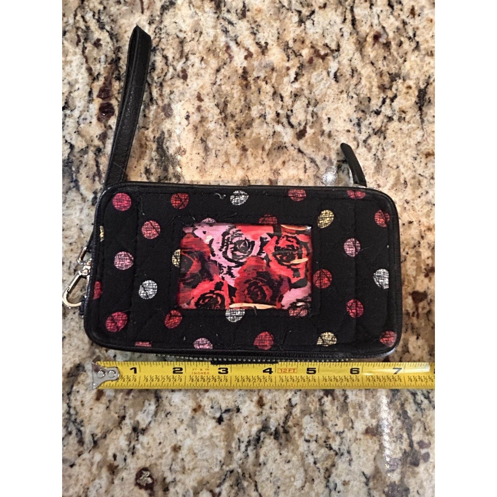 Vera Bradley vera bradley zip around wallet Black RFID Dots Size ONE SIZE - 6 Thumbnail