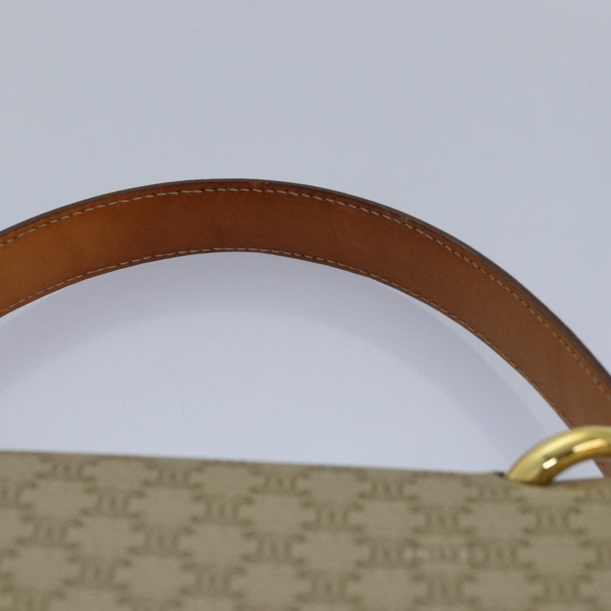Celine CELINE Macadam Canvas Hand Bag Beige Size ONE SIZE - 8 Thumbnail