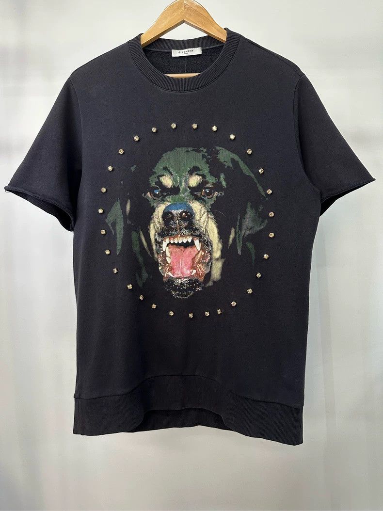 Givenchy Givenchy Diamond Ring Dog Head Print Short Sleeve Hoodie Size US XS / EU 42 / 0 - 1 Thumbnail