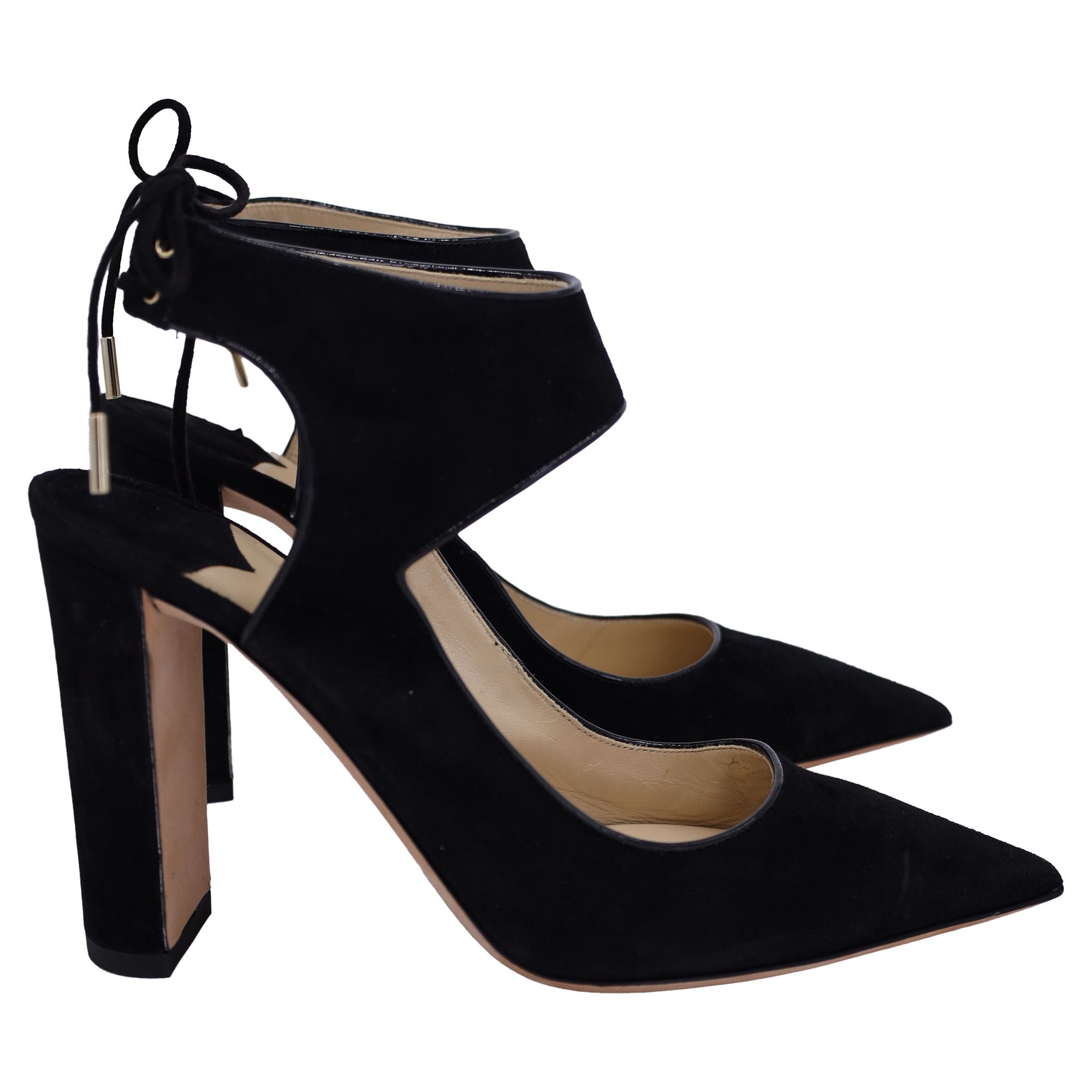 Jimmy Choo Jimmy Choo Mazey 100 Pumps in Black Suede Size US 9 / IT 39 - 1 Thumbnail