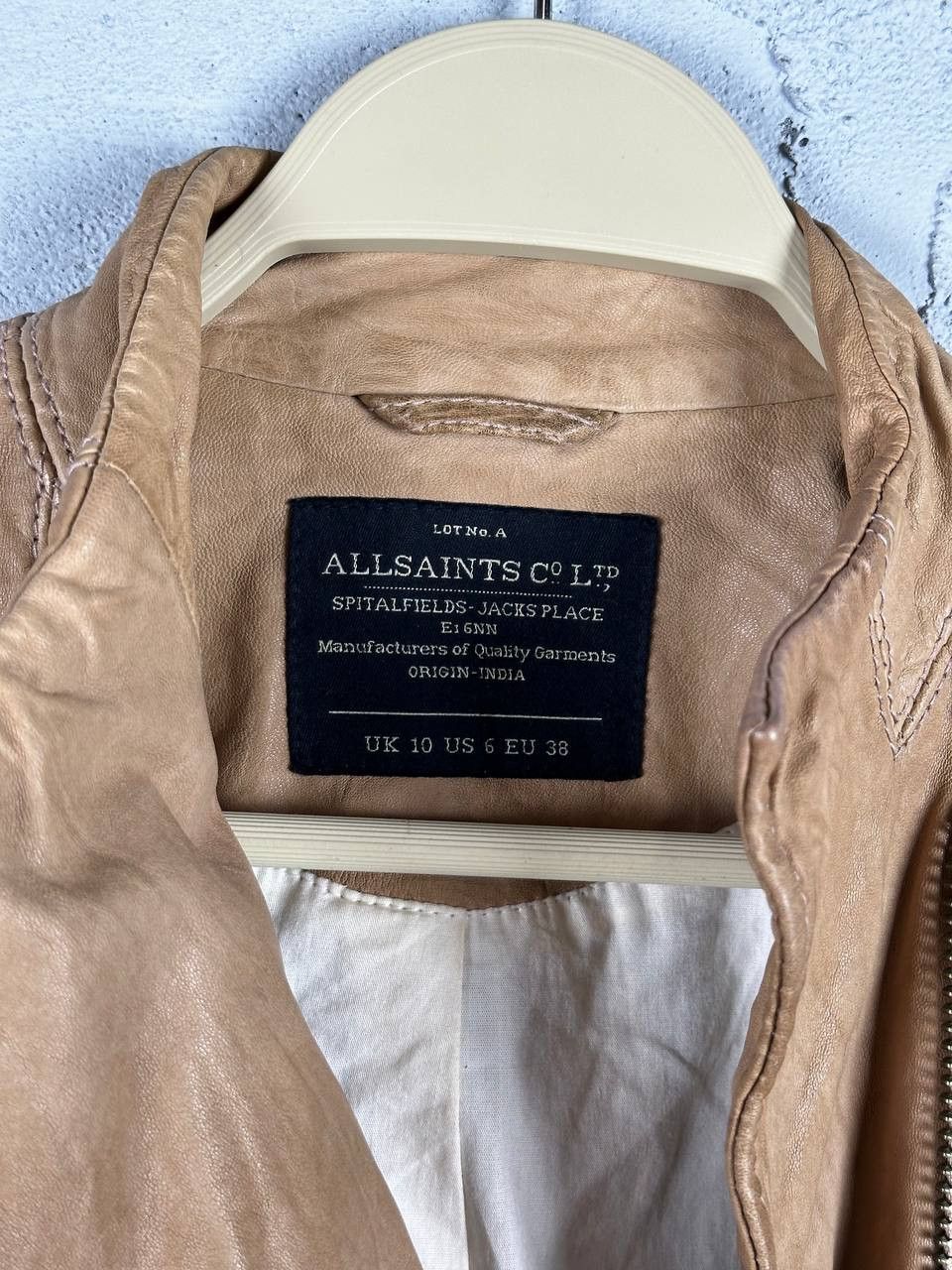 Allsaints Vintage Brown Allsaints Biker Leather Jacket Avant Garde Size M / US 6-8 / IT 42-44 - 5 Thumbnail