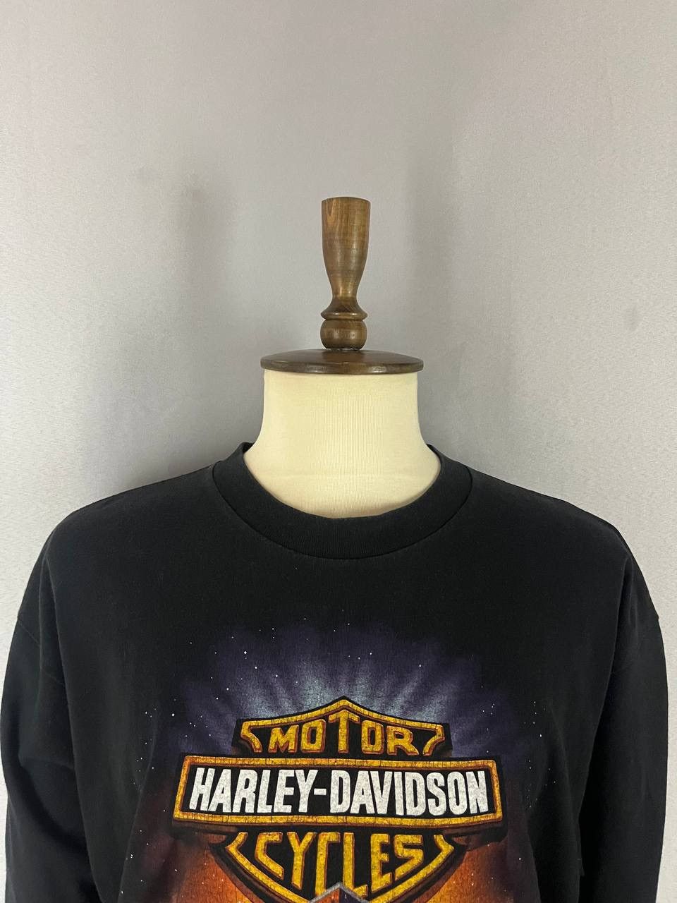 Harley Davidson Harley Davidson Tee T Shirt Vintage Black 1990s Size US XXL / EU 58 / 5 - 3 Thumbnail