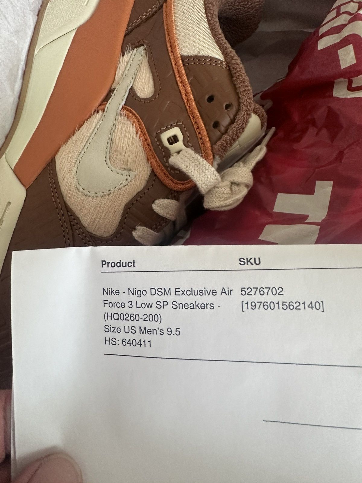 Nigo × Nike Nike Air Force 3 Low SP DSM Exclusive (New) Size US 9.5 / EU 42-43 - 4 Thumbnail