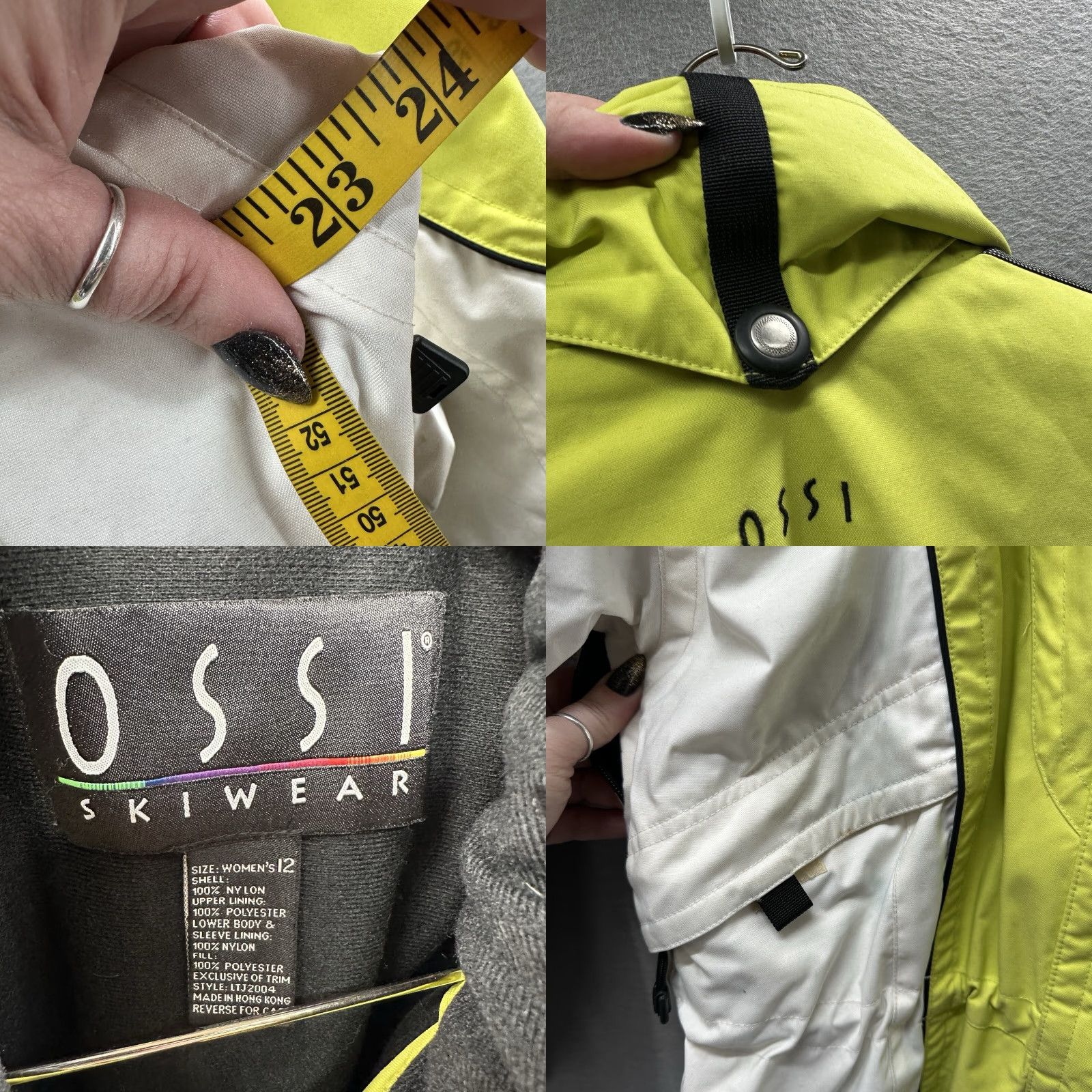 Vintage Vintage Ossi Skiwear Jacket Womens 12 Lined Parka Snow 80’s Retro 90s y2k Ski Size XL / US 12-14 / IT 48-50 - 10 Thumbnail