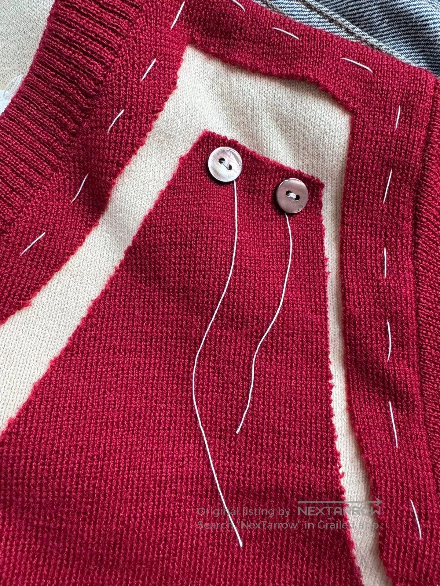 Maison Margiela Maison Margiela Knit Top with Unique Design. Size US XS / EU 42 / 0 - 4 Thumbnail