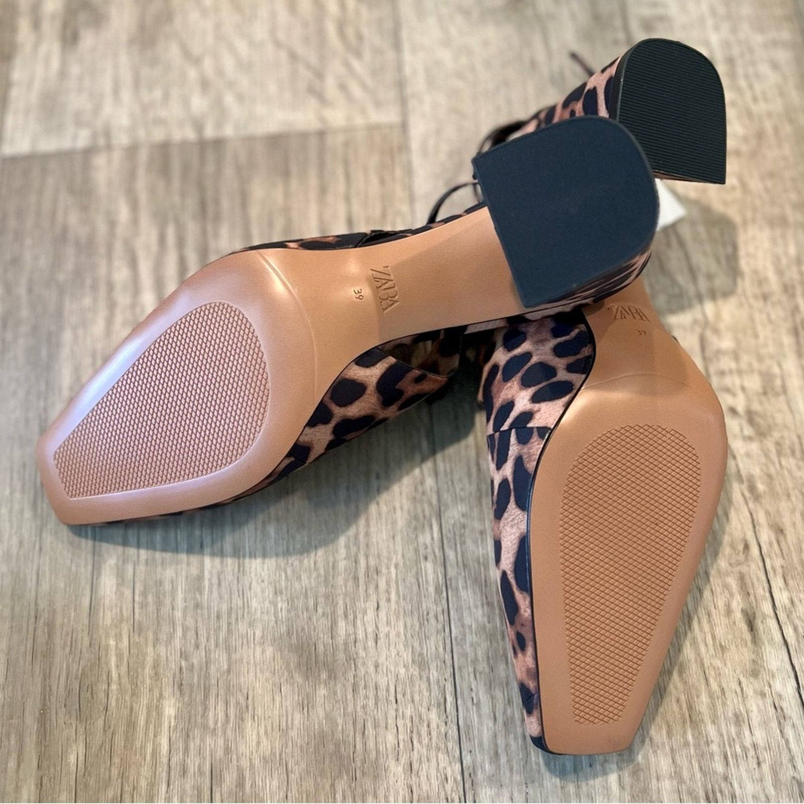 Zara ZARA Block Heel Shoes NWT Size US 8 / IT 38 - 19 Thumbnail