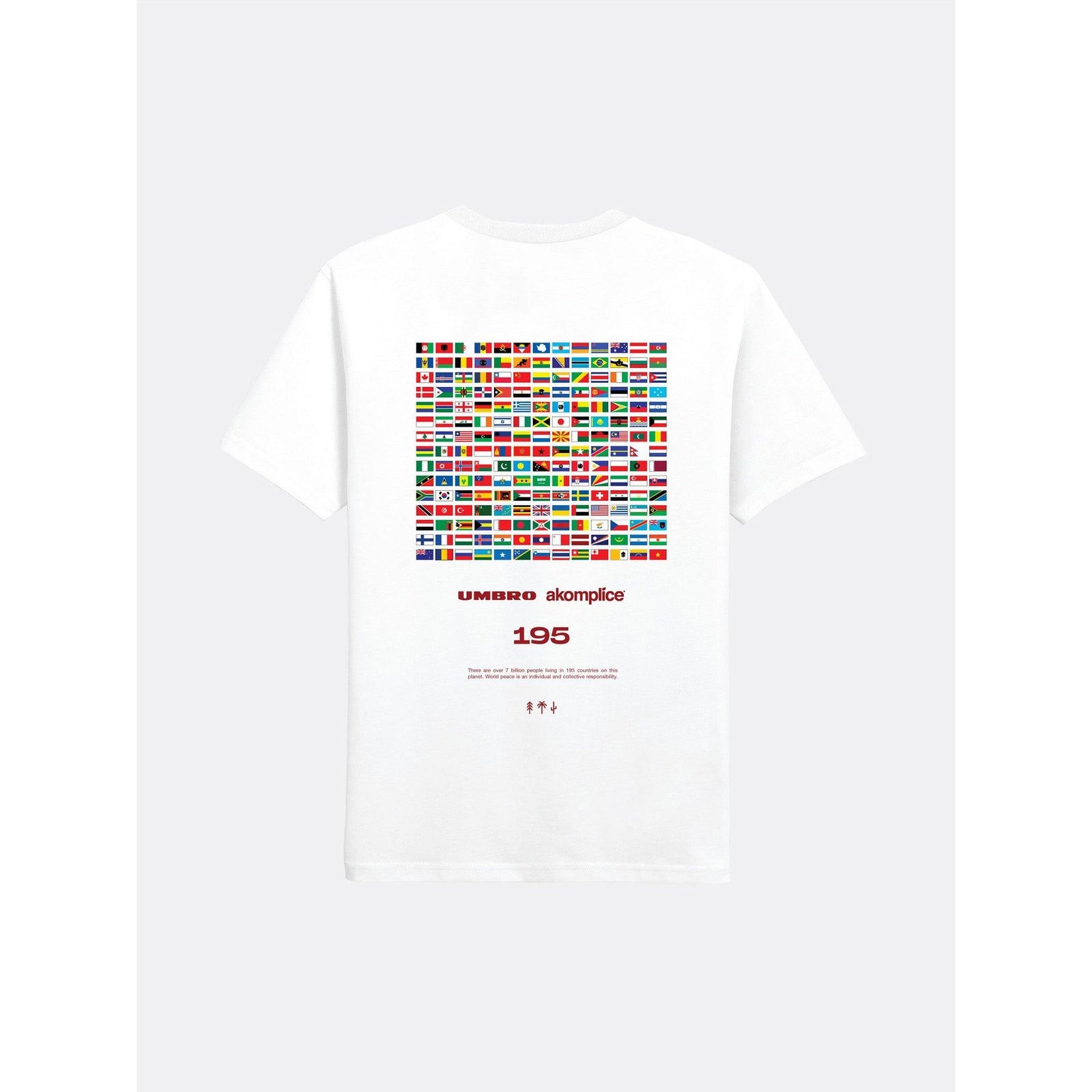Akomplice New - Medium - White - AK + Umbro - World Peace SS Tee Size US M / EU 48-50 / 2 - 1 Thumbnail
